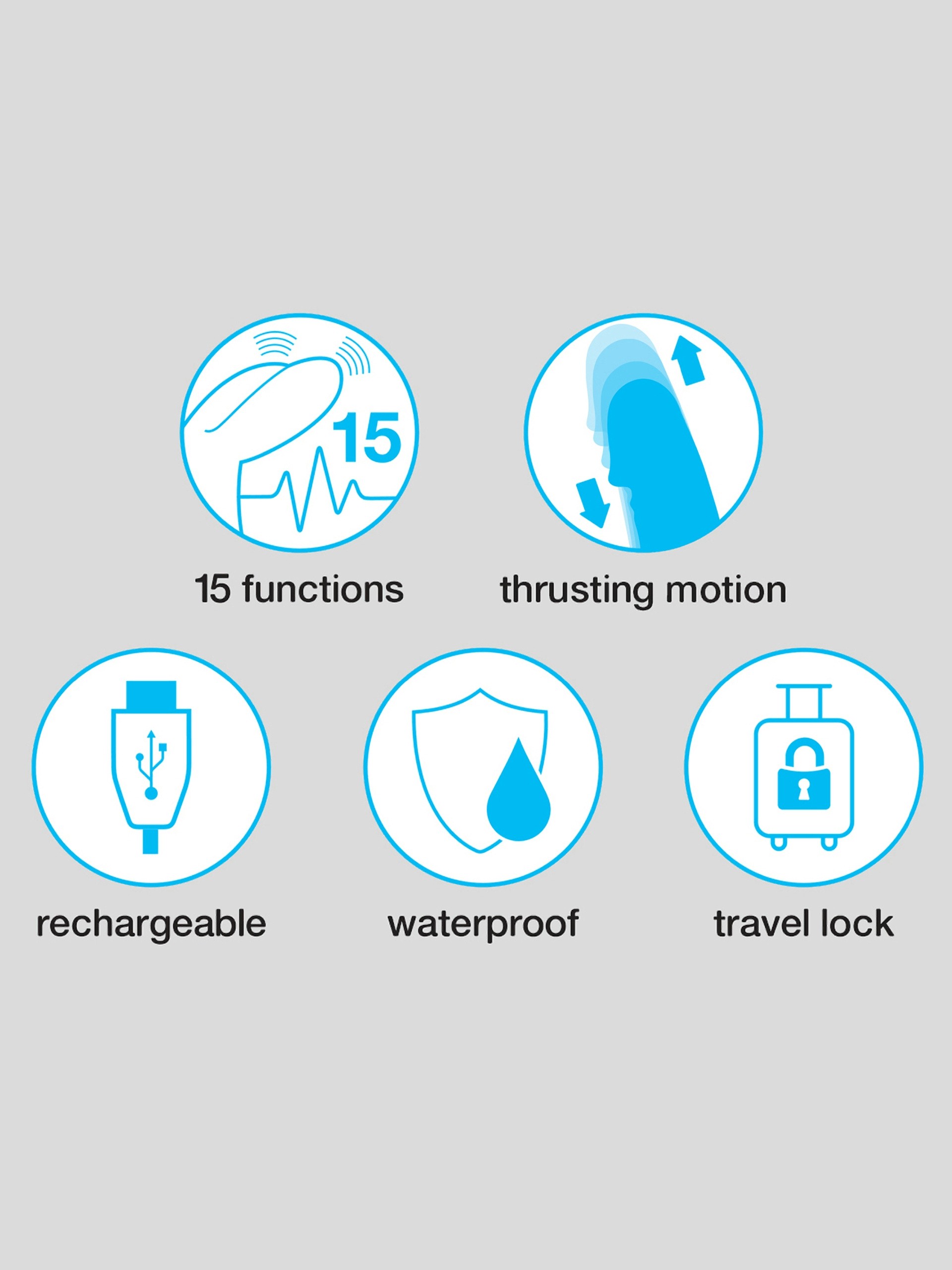 Happy Rabbit Thrusting Realistic Rechargeable Rabbit Vibrator, Pink, hi-res