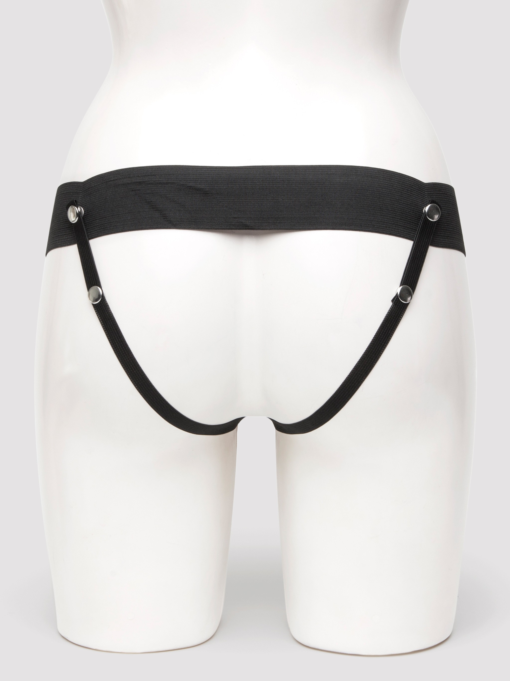 Fetish Fantasy Unisex Hollow Strap-On Dildo and Harness 8 Inch, Flesh Brown, hi-res