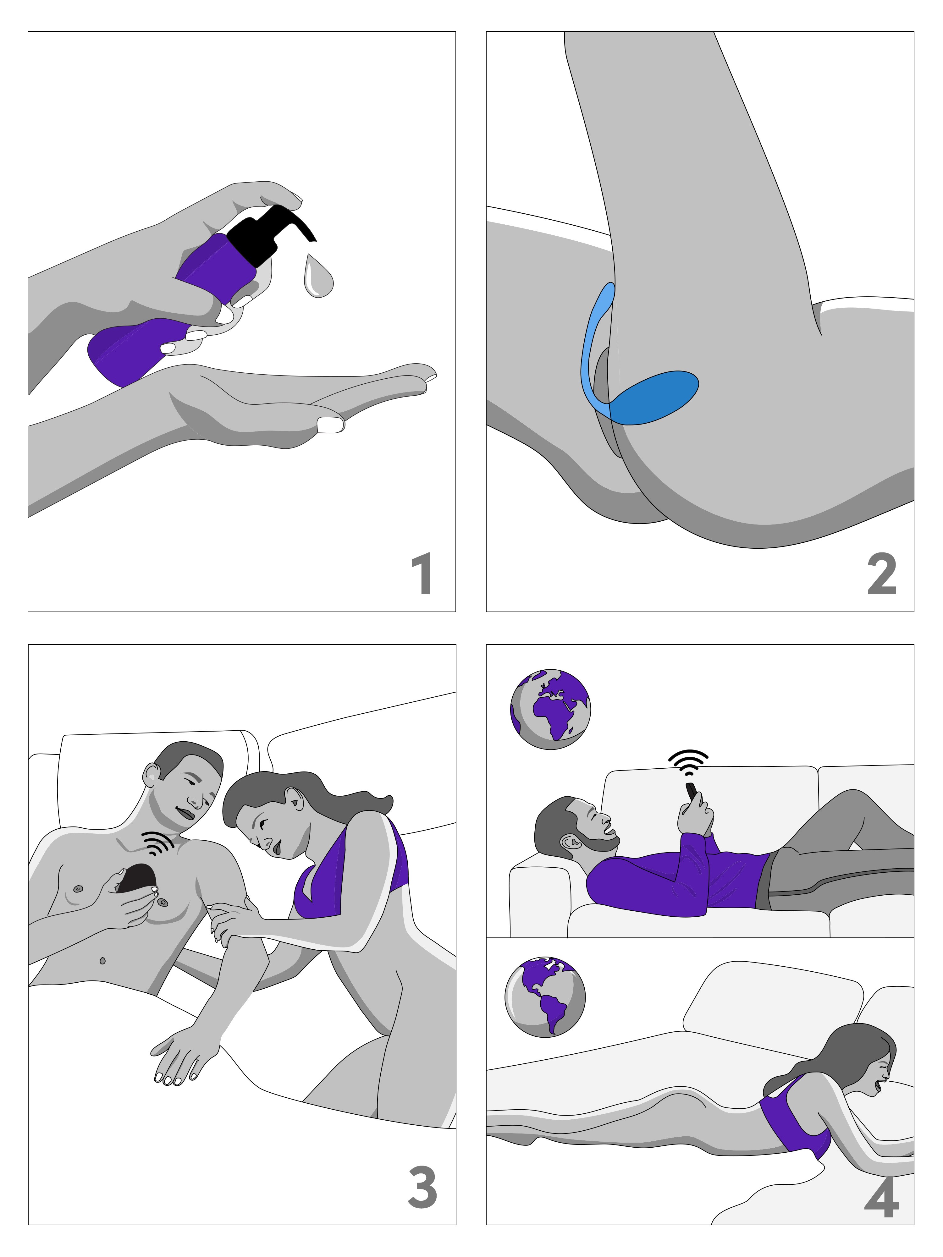We-Vibe Jive App Controlled Rechargeable Vibrating G-Spot Love Egg, Blue, hi-res
