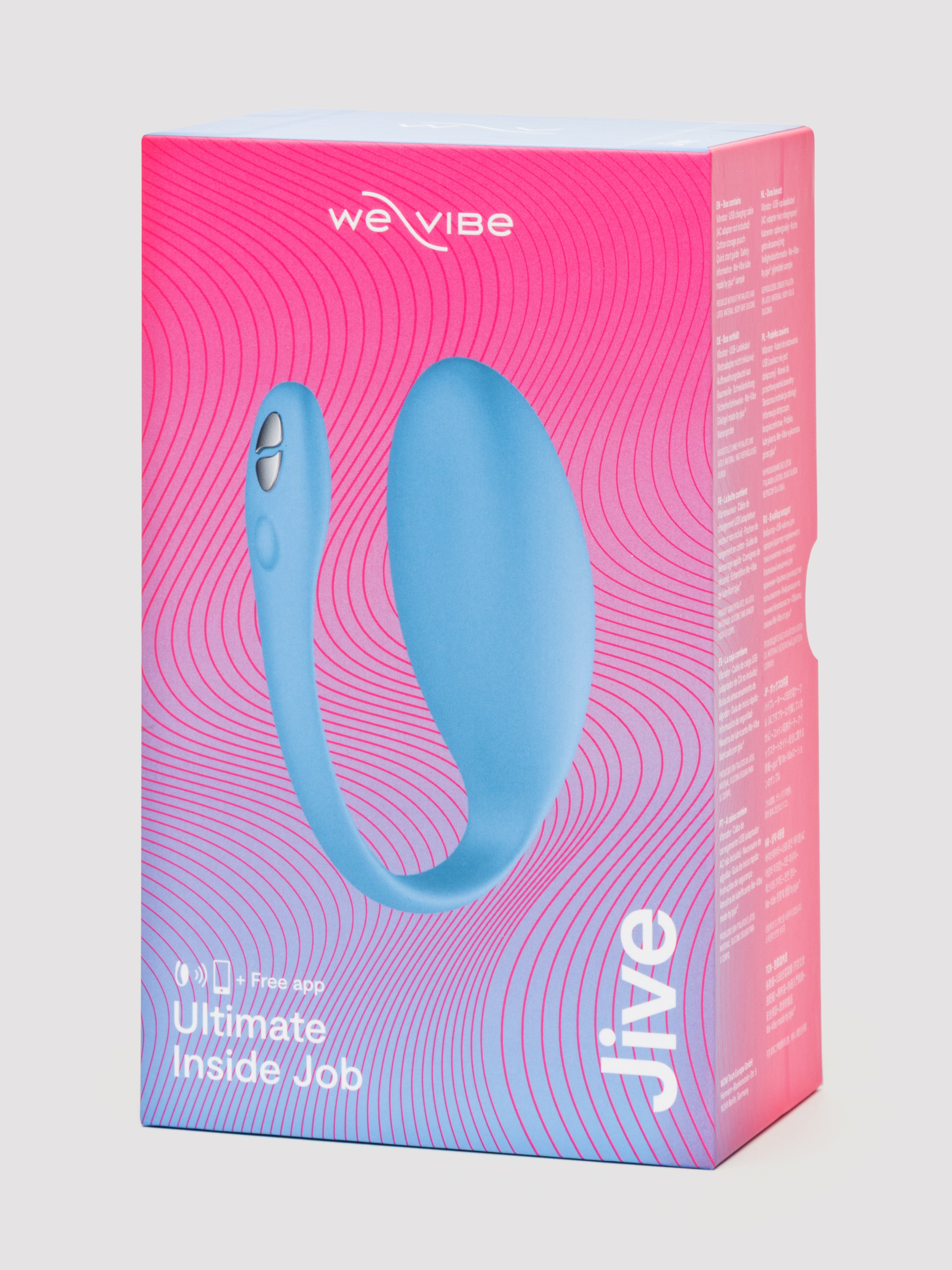 We-Vibe Jive App Controlled Rechargeable Vibrating G-Spot Love Egg, Blue, hi-res