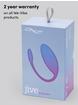 We-Vibe Jive App Controlled Rechargeable Vibrating G-Spot Love Egg, Blue, hi-res