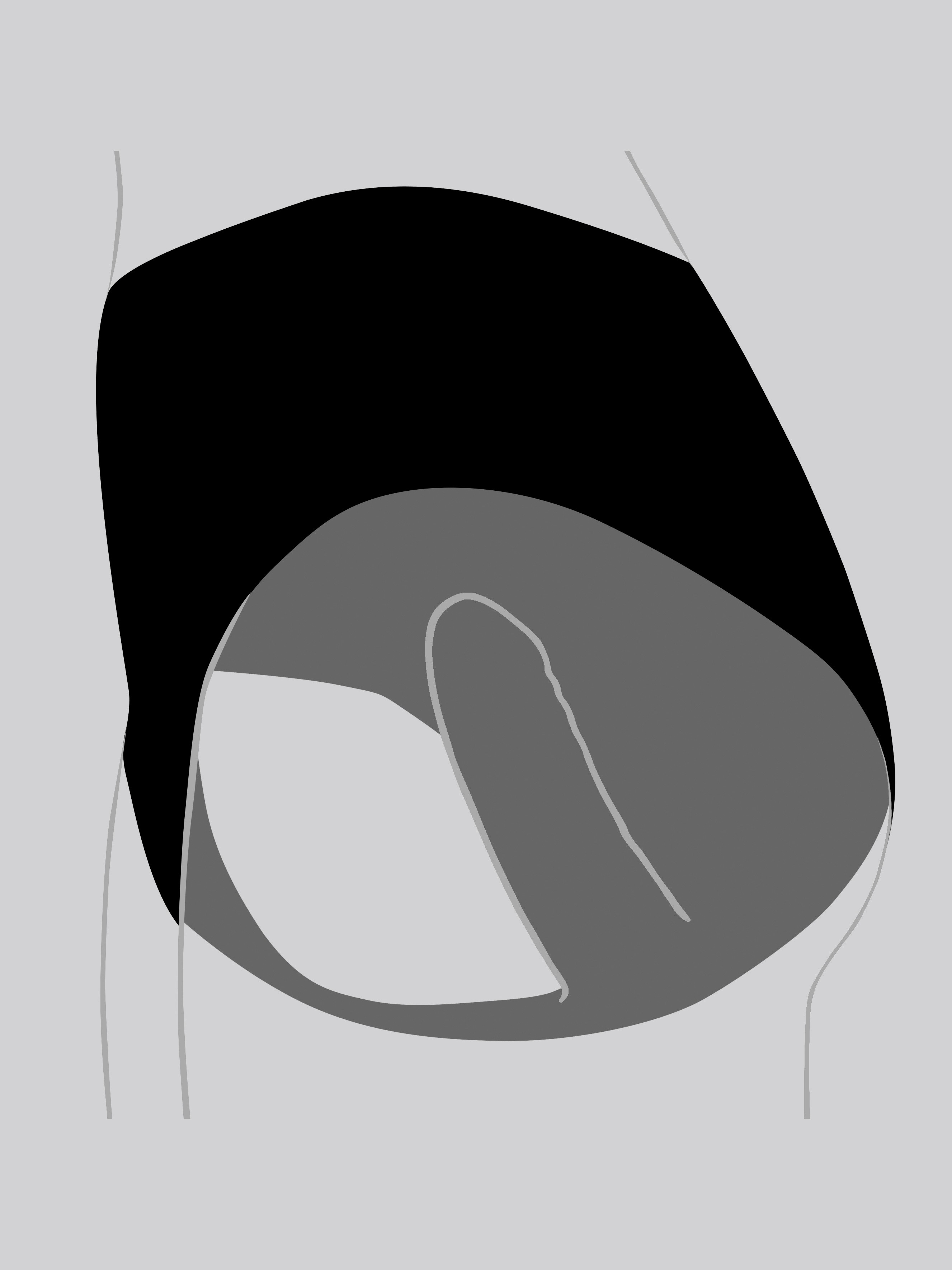 Renegade Rubber Latex Anal Penetrator Dildo Pants, Black, hi-res