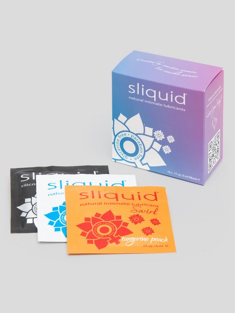 Sliquid Naturals Lube Cube Lubricant Sachets (12 Pack)