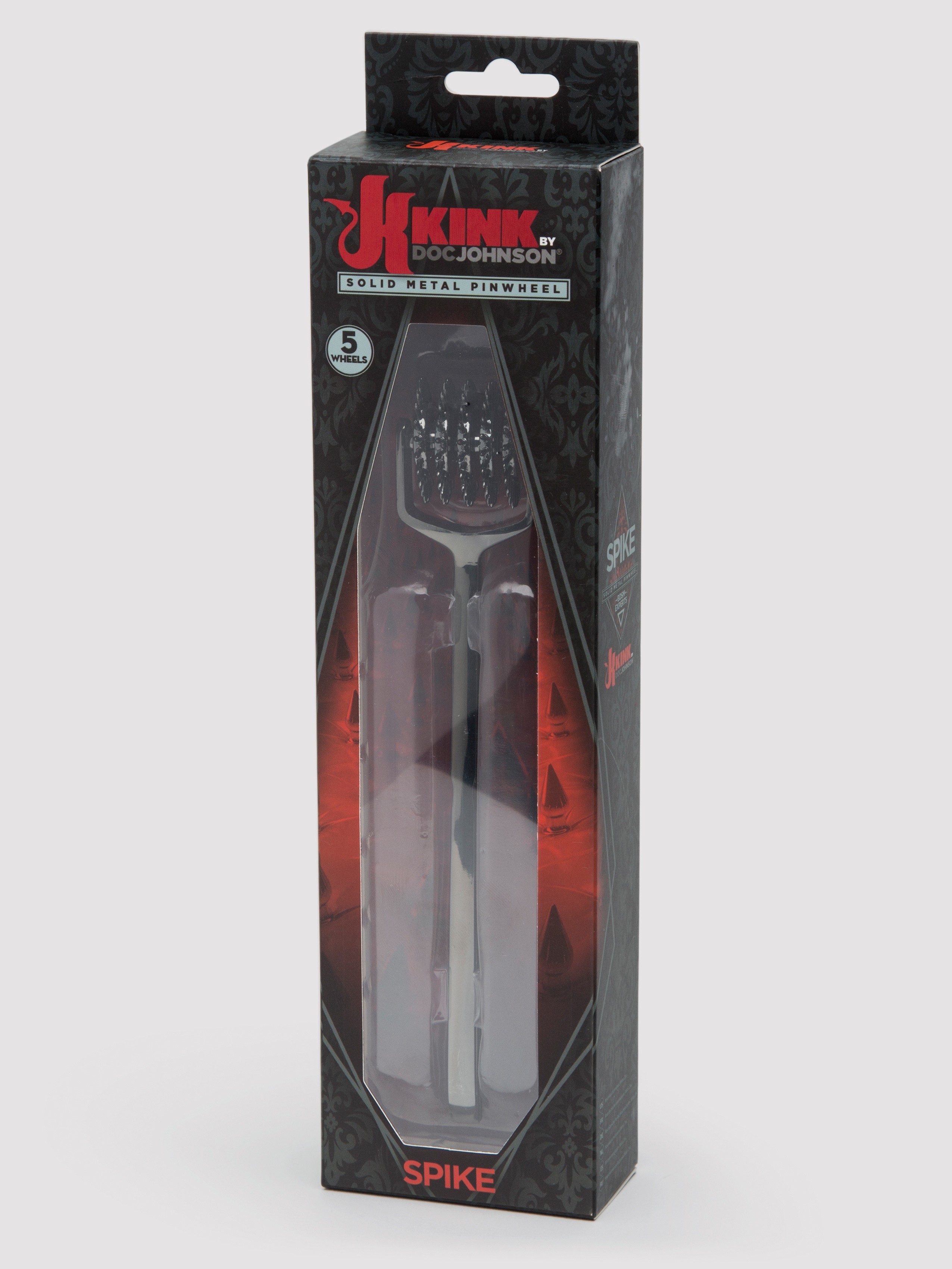 Doc Johnson Spike 5 Row Wartenberg Pinwheel, Silver, hi-res