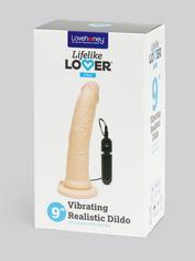 Lifelike Lover Ultra Realistic Dildo Vibrator Harness Kit 9 Inch, Flesh Pink, hi-res