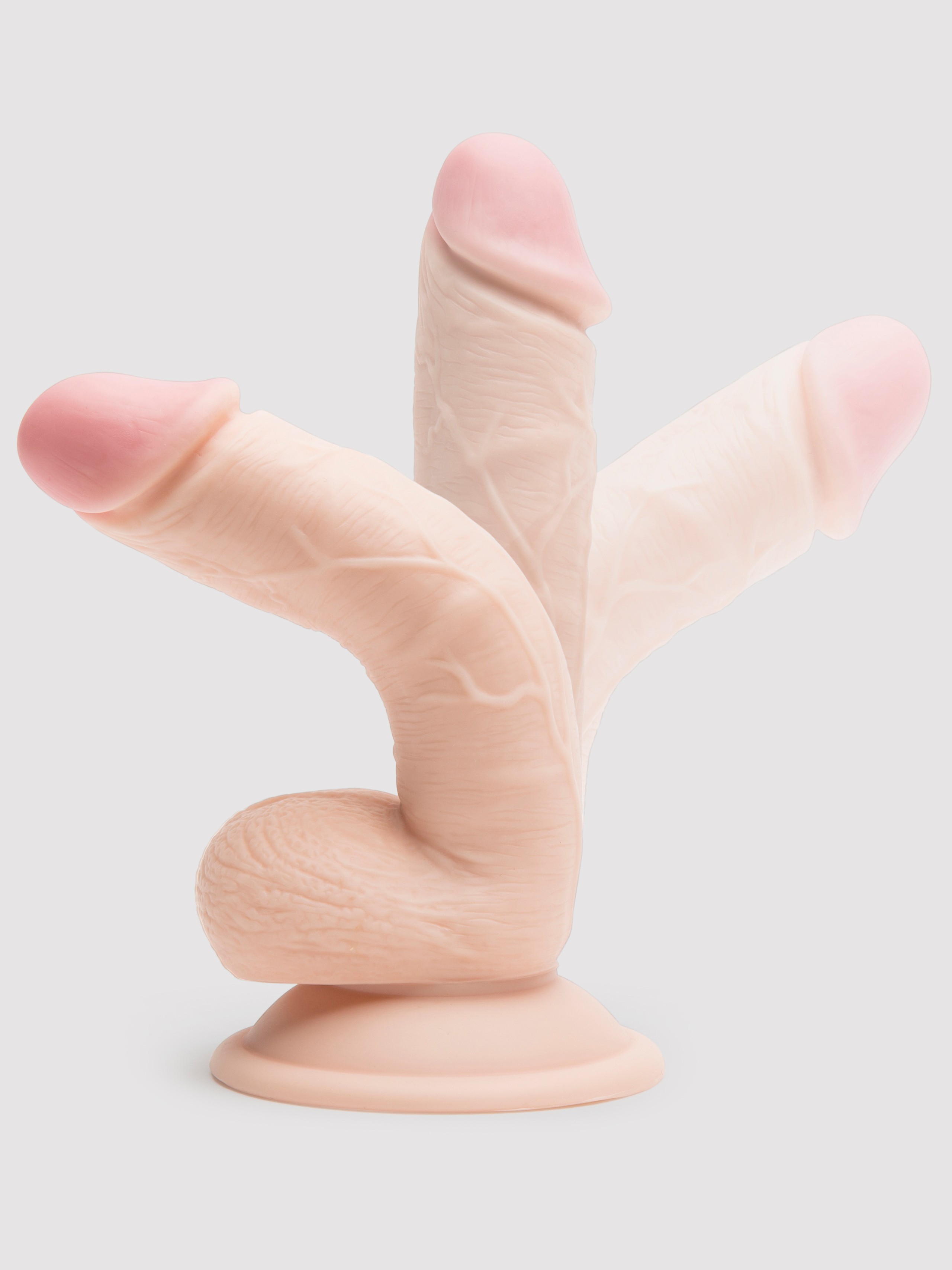 Lifelike Lover Classic Posable Realistic Dildo 6 Inch, Flesh Pink, hi-res