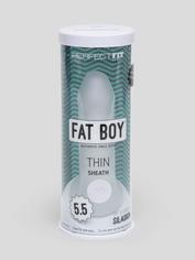 Extensión Texturizada para Pene con Anillo Testicular Fat Boy de Perfect Fit, Claro, hi-res