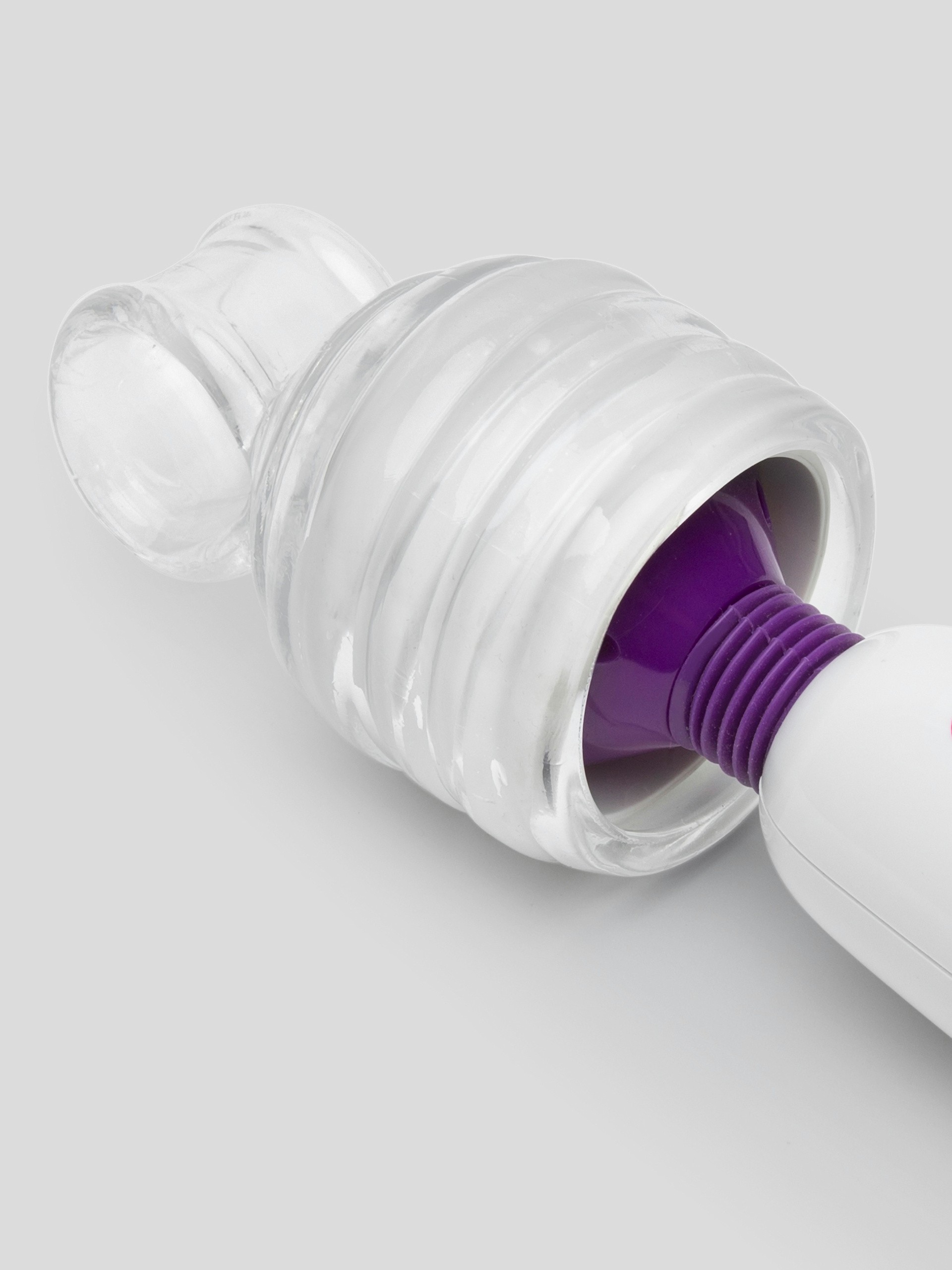 Lovehoney Wand Attachment for Masturbators, Clear, hi-res