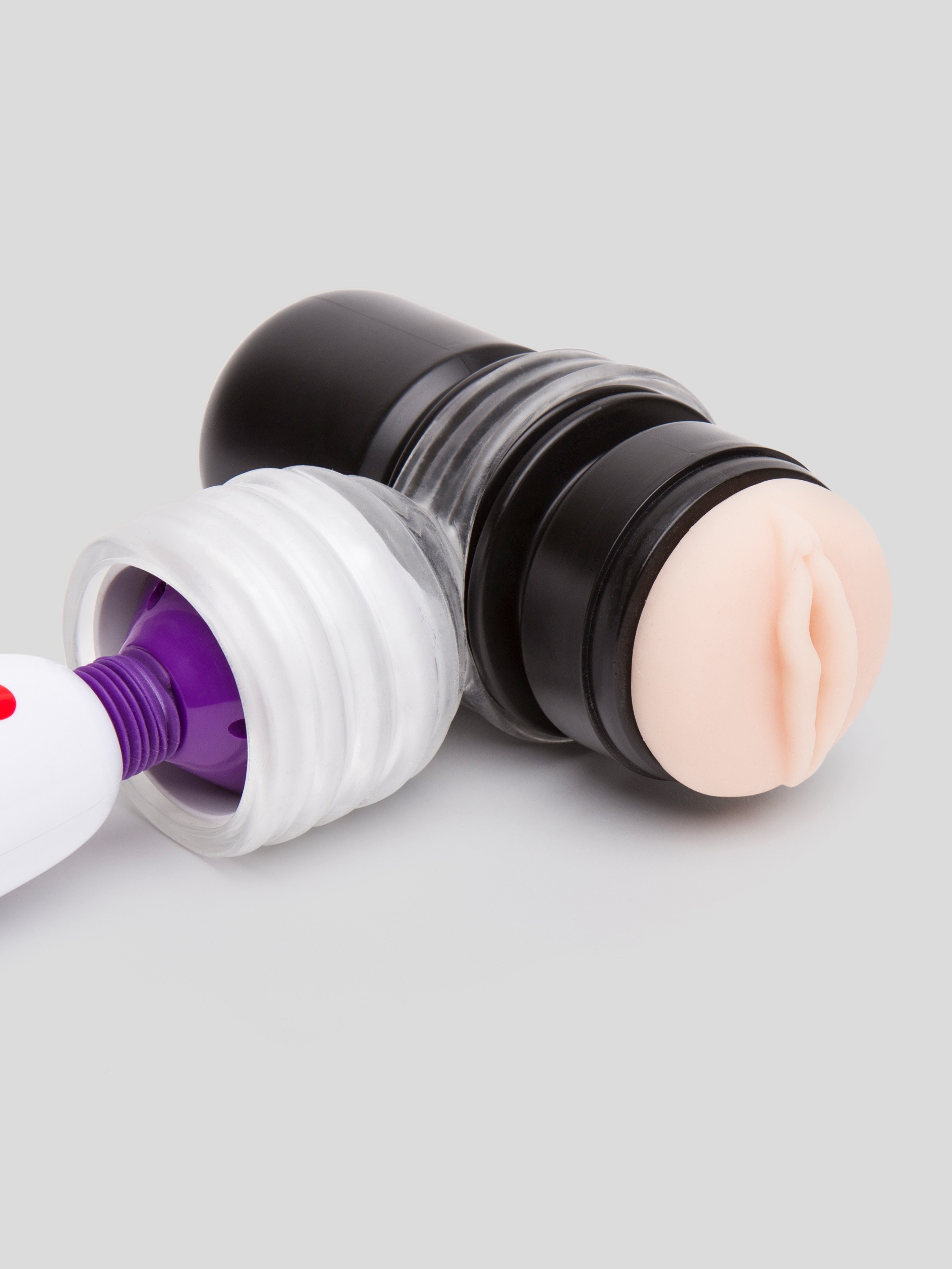 Lovehoney Wand Attachment for Masturbators, Clear, hi-res