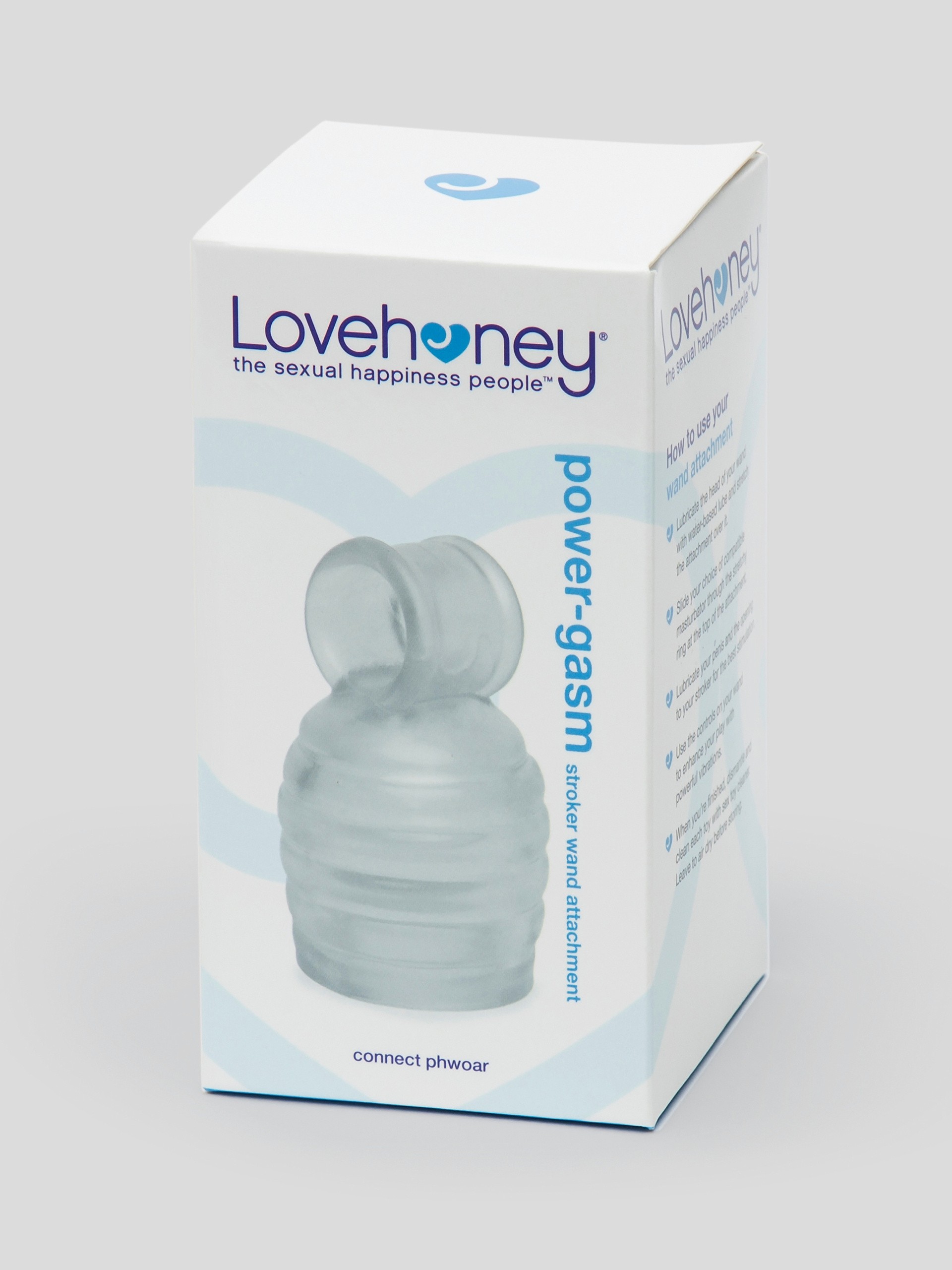 Lovehoney Wand Attachment for Masturbators, Clear, hi-res