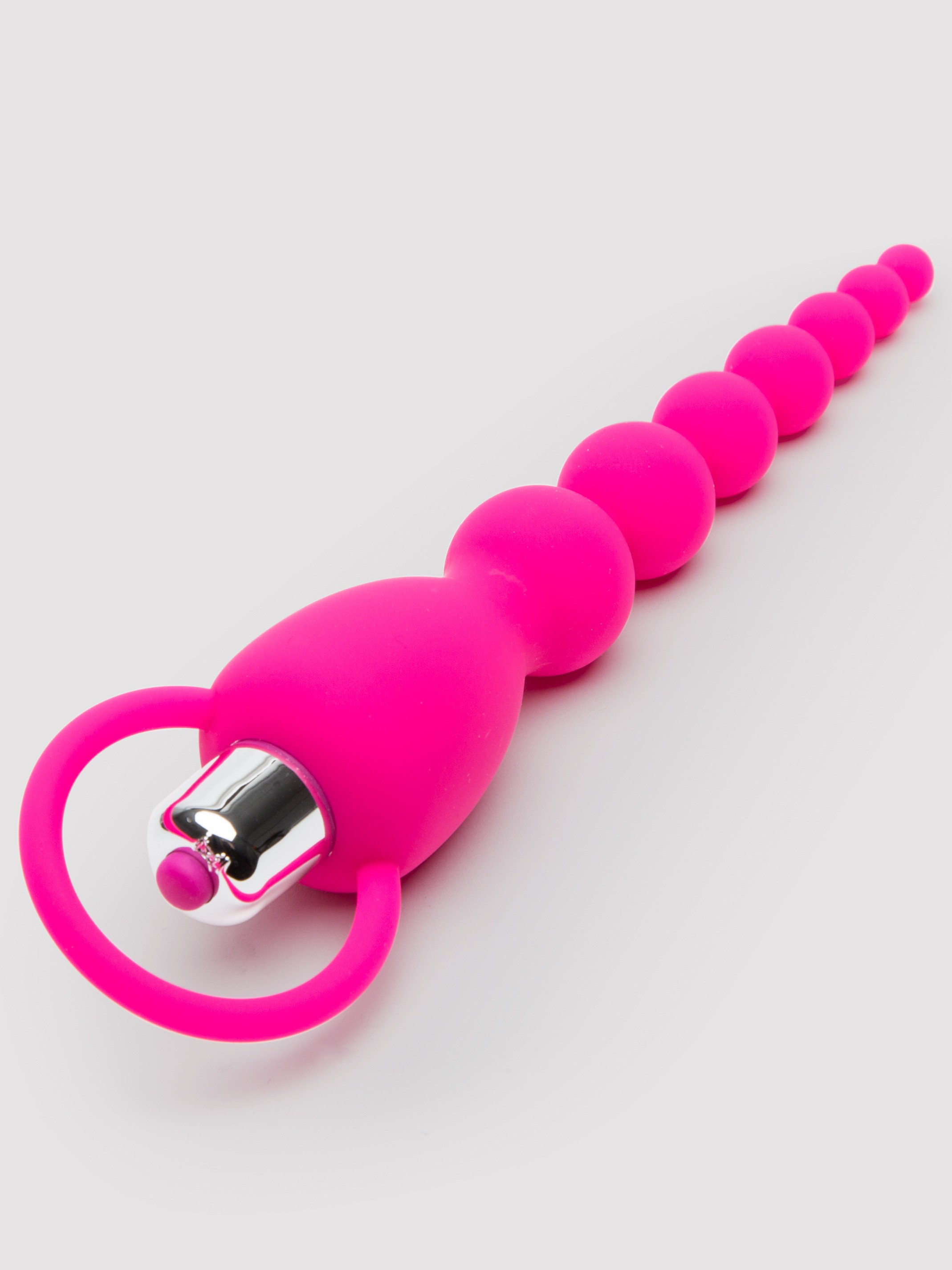 Adam & Eve Booty Bliss Silicone Vibrating Beads, Pink, hi-res