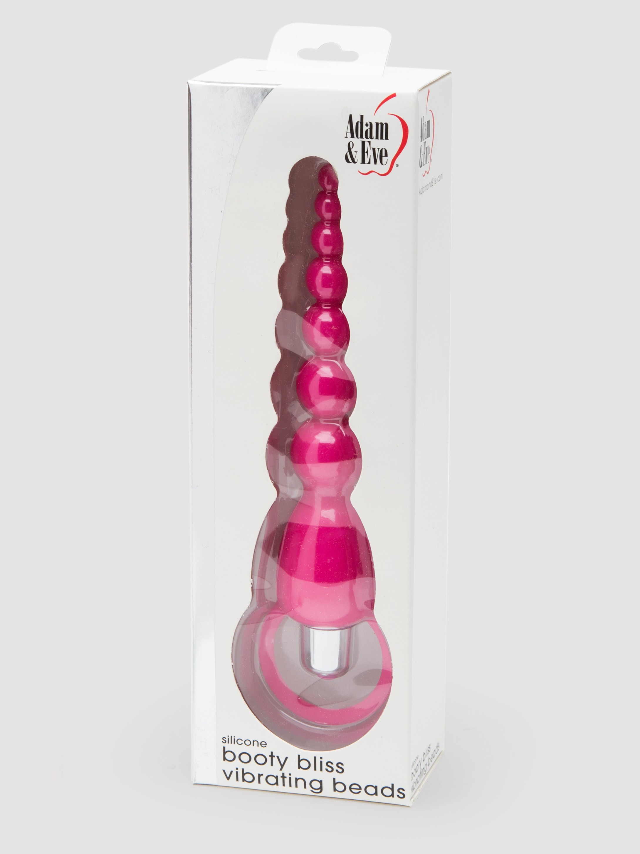 Adam & Eve Booty Bliss Silicone Vibrating Beads, Pink, hi-res