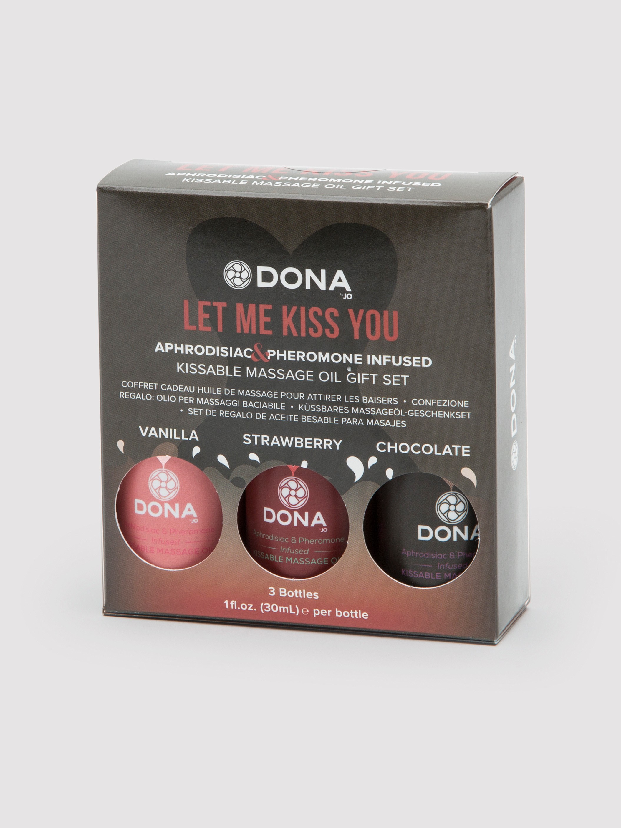 DONA Pheromone-Infused Flavoured Massage Oil Gift Set (3 x 30ml), , hi-res