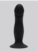 Silicone G-Spot Suction Cup Dildo 5.5 Inch, Black, hi-res