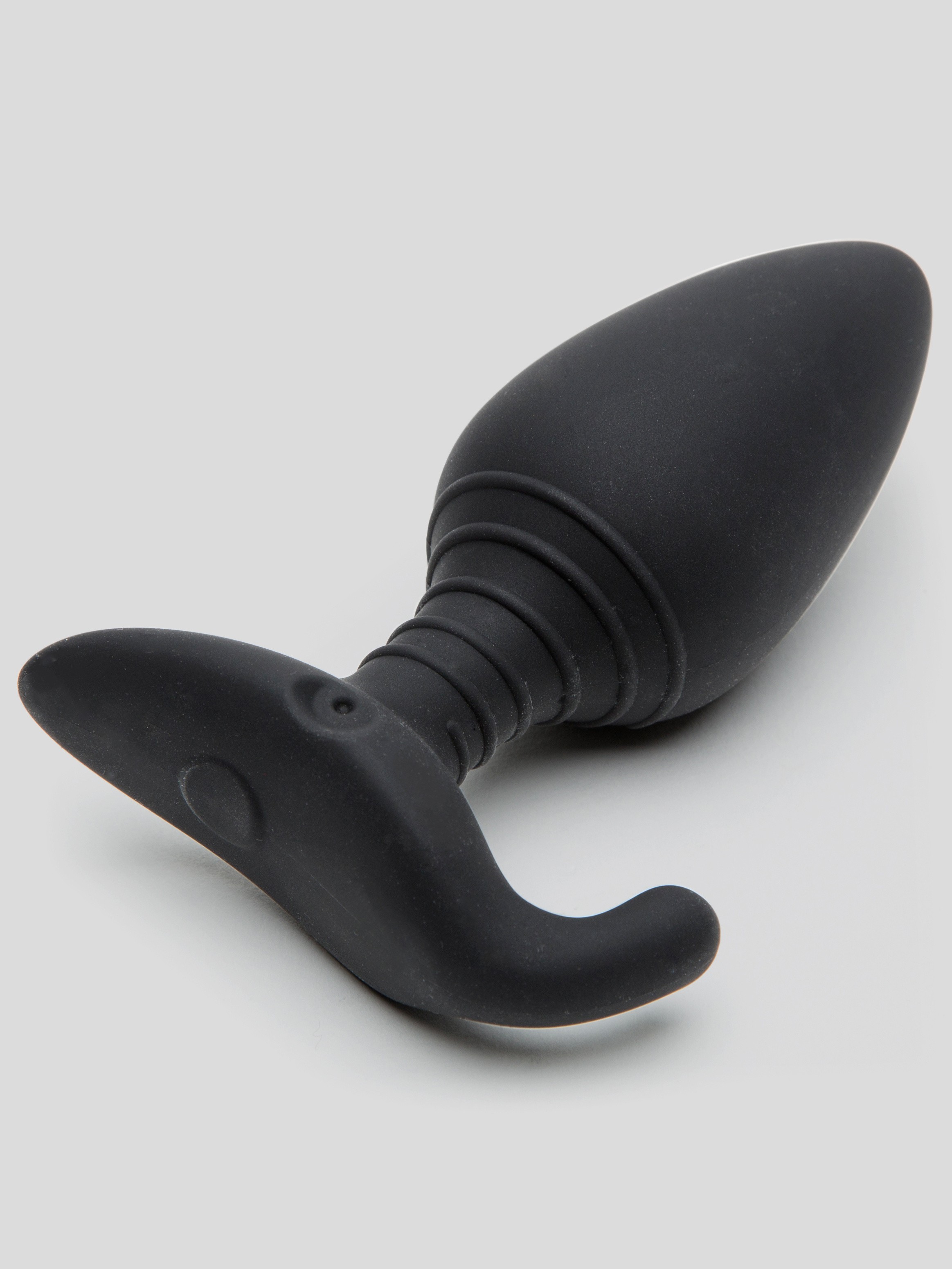 Lovense Hush App Controlled Rechargeable Vibrating Butt Plug 4 Inch, Black, hi-res