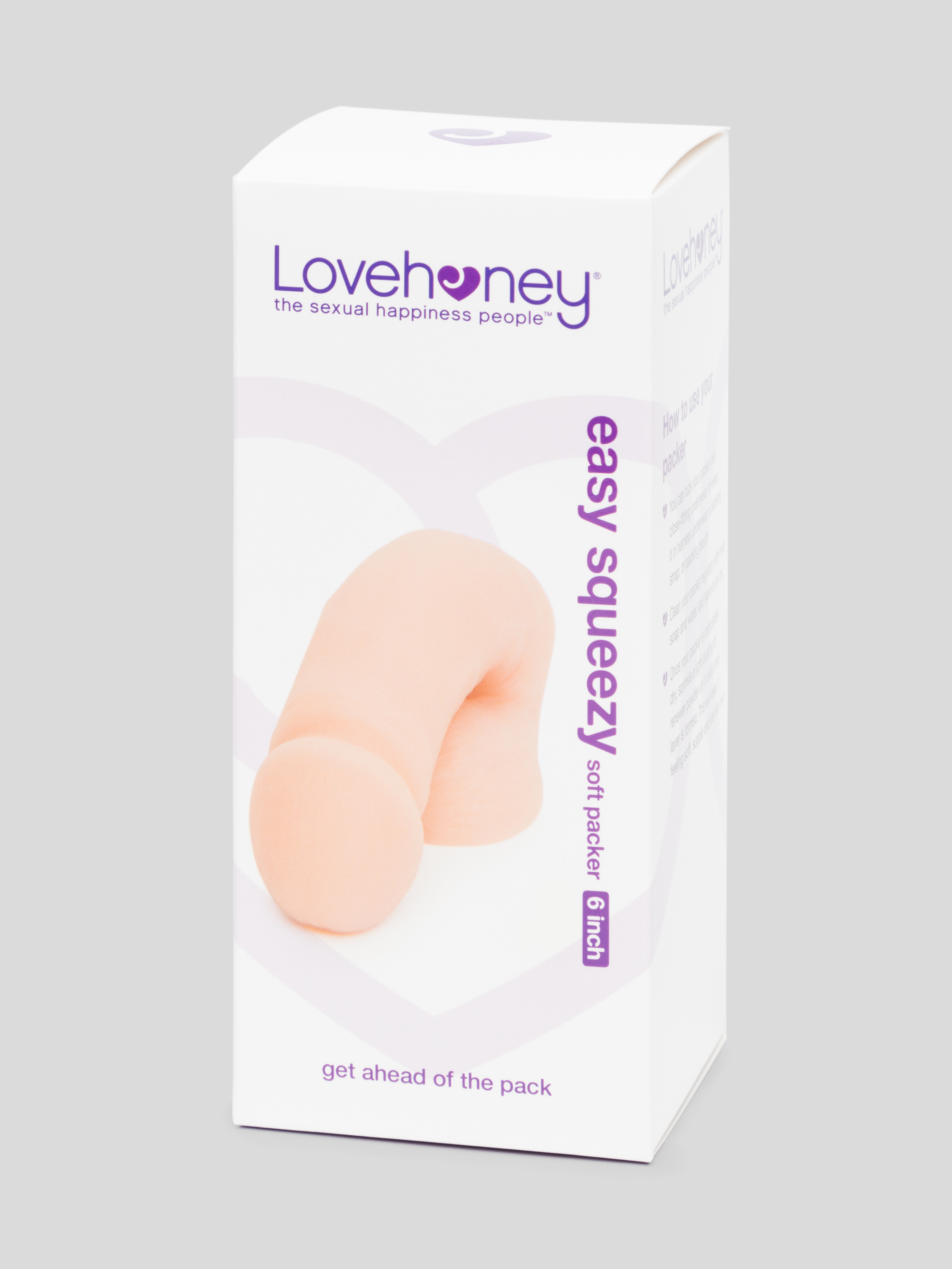 Lovehoney Easy Squeezy Soft Packer 6 Inch, Flesh Pink, hi-res