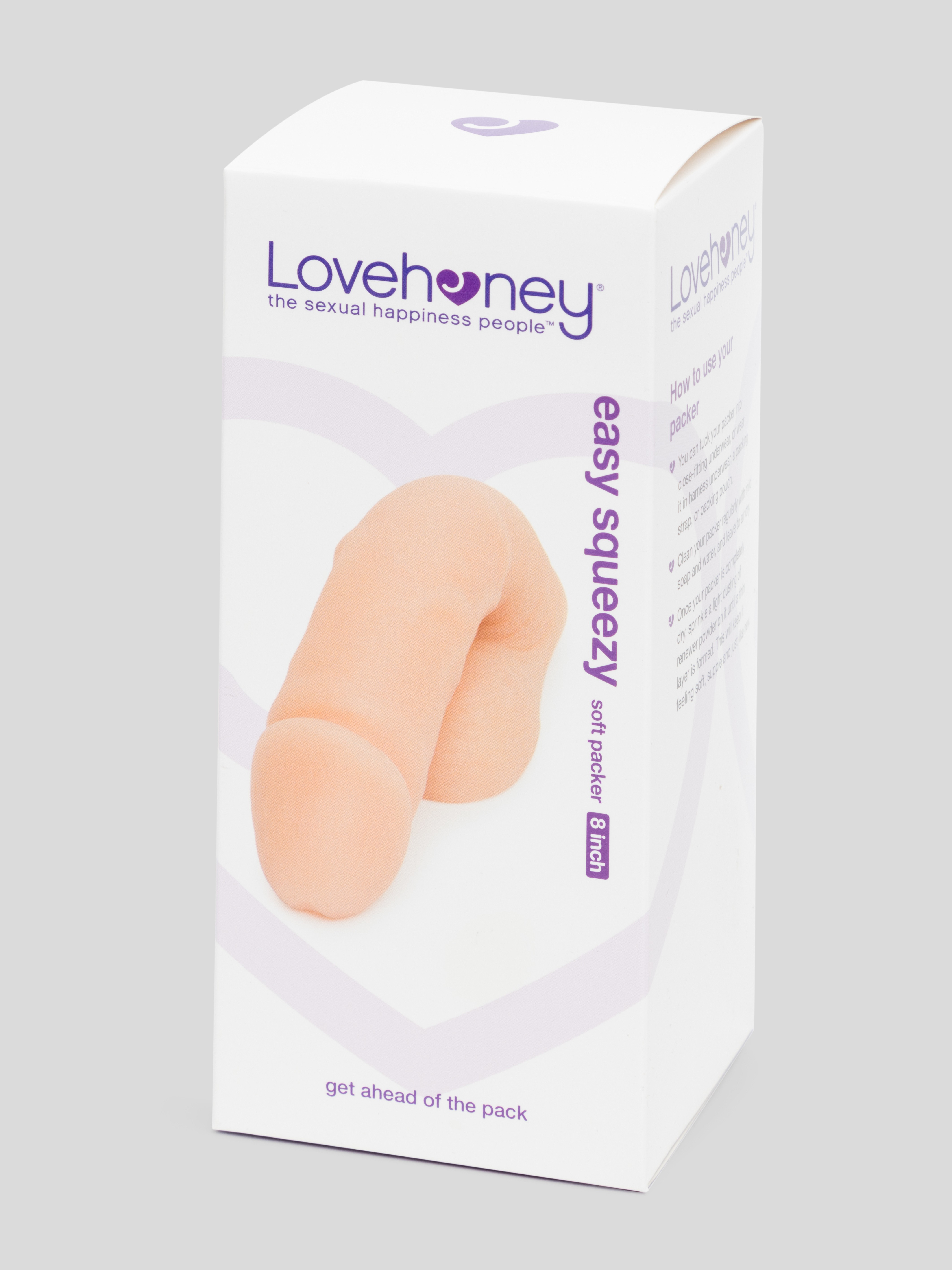 Lovehoney Easy Squeezy Soft Packer 8 Inch, Flesh Pink, hi-res