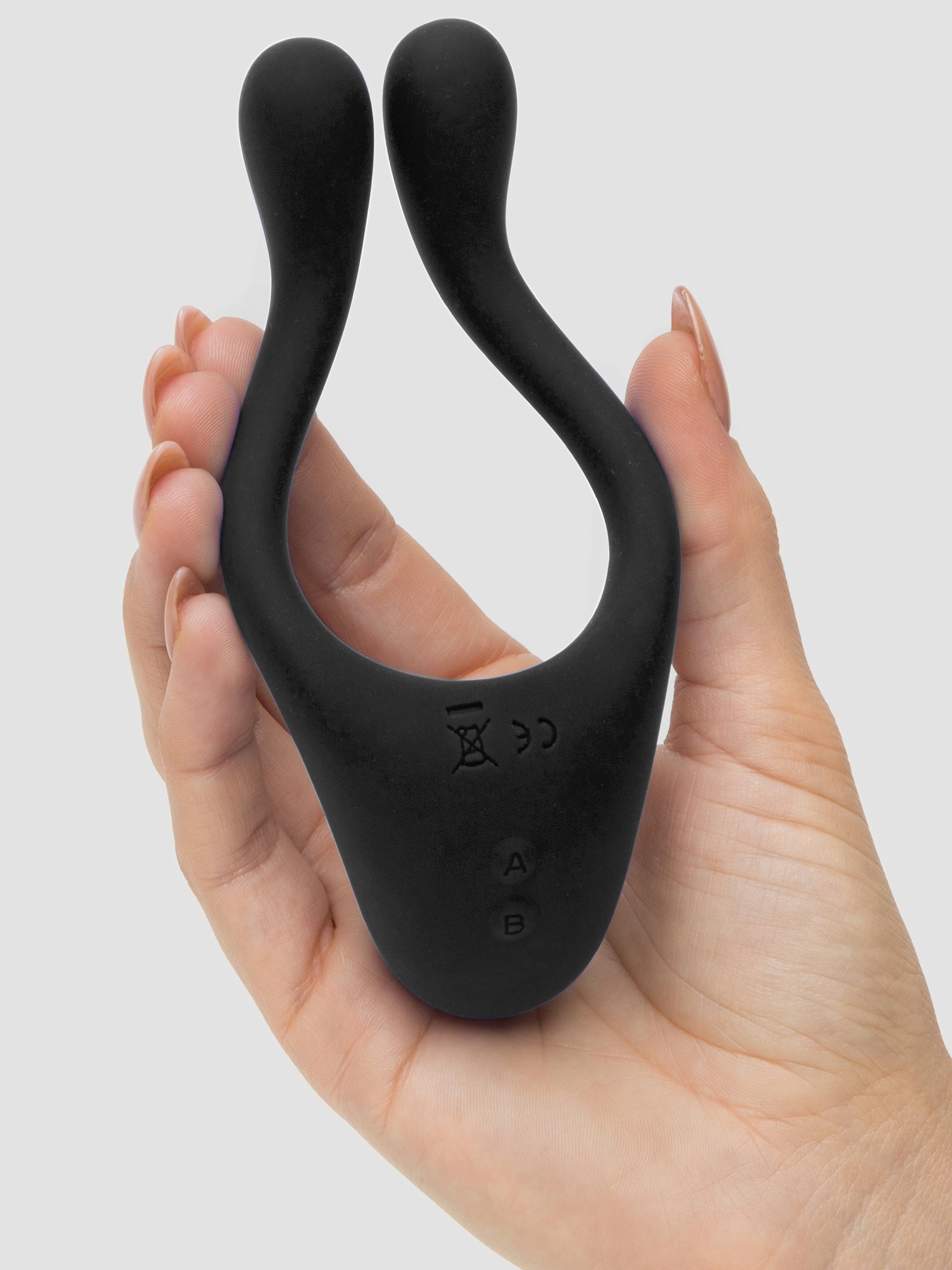 Doc Johnson Tryst Rechargeable 7 Function Multi-Erogenous Vibrator, Black, hi-res