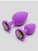 Coffret plugs anaux cristal Oh My!, Annabelle Knight, Violet, hi-res