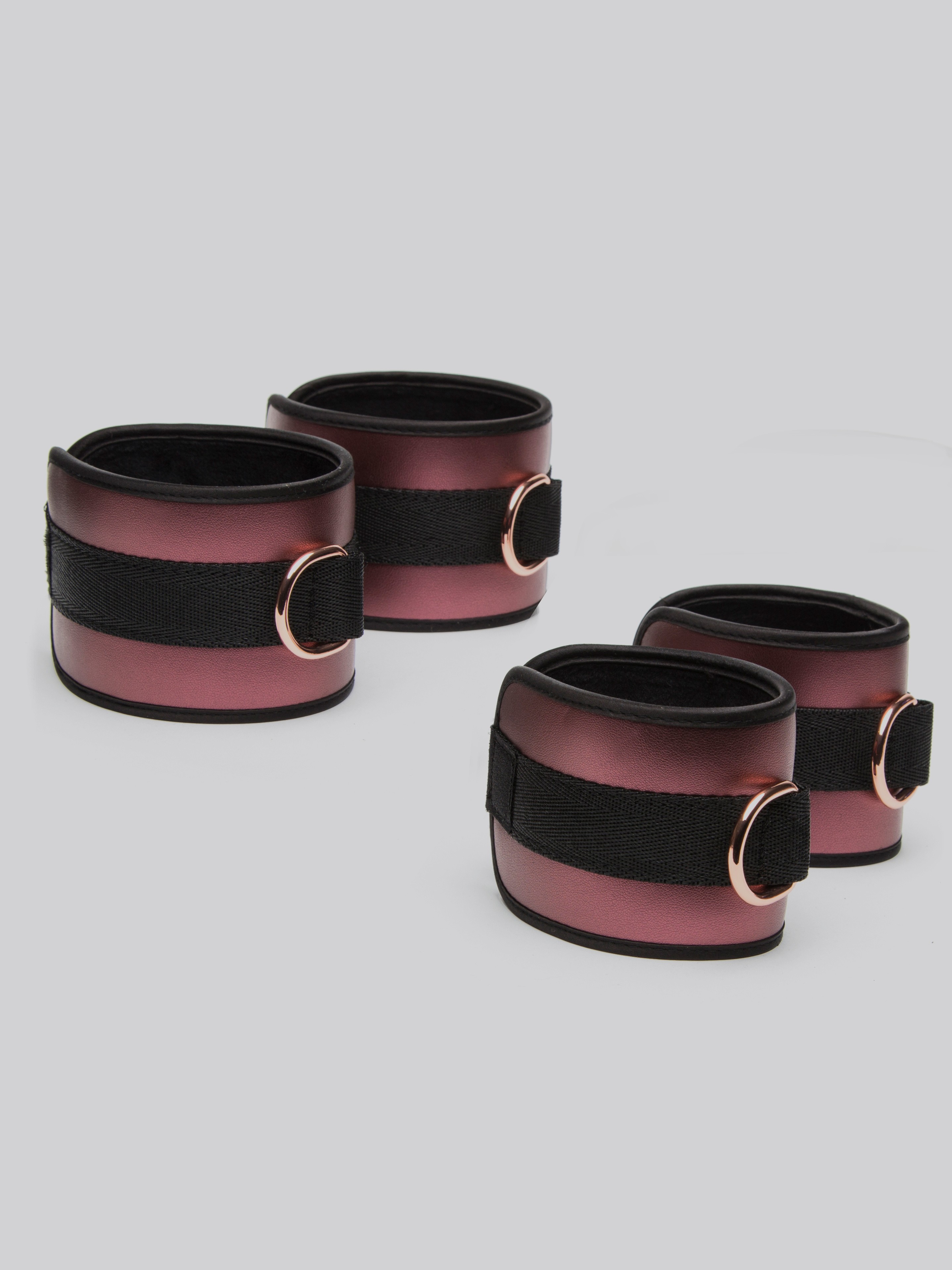 Bondage Boutique Seduce Me Lover's Bed Bondage Kit (6 Piece), Pink, hi-res