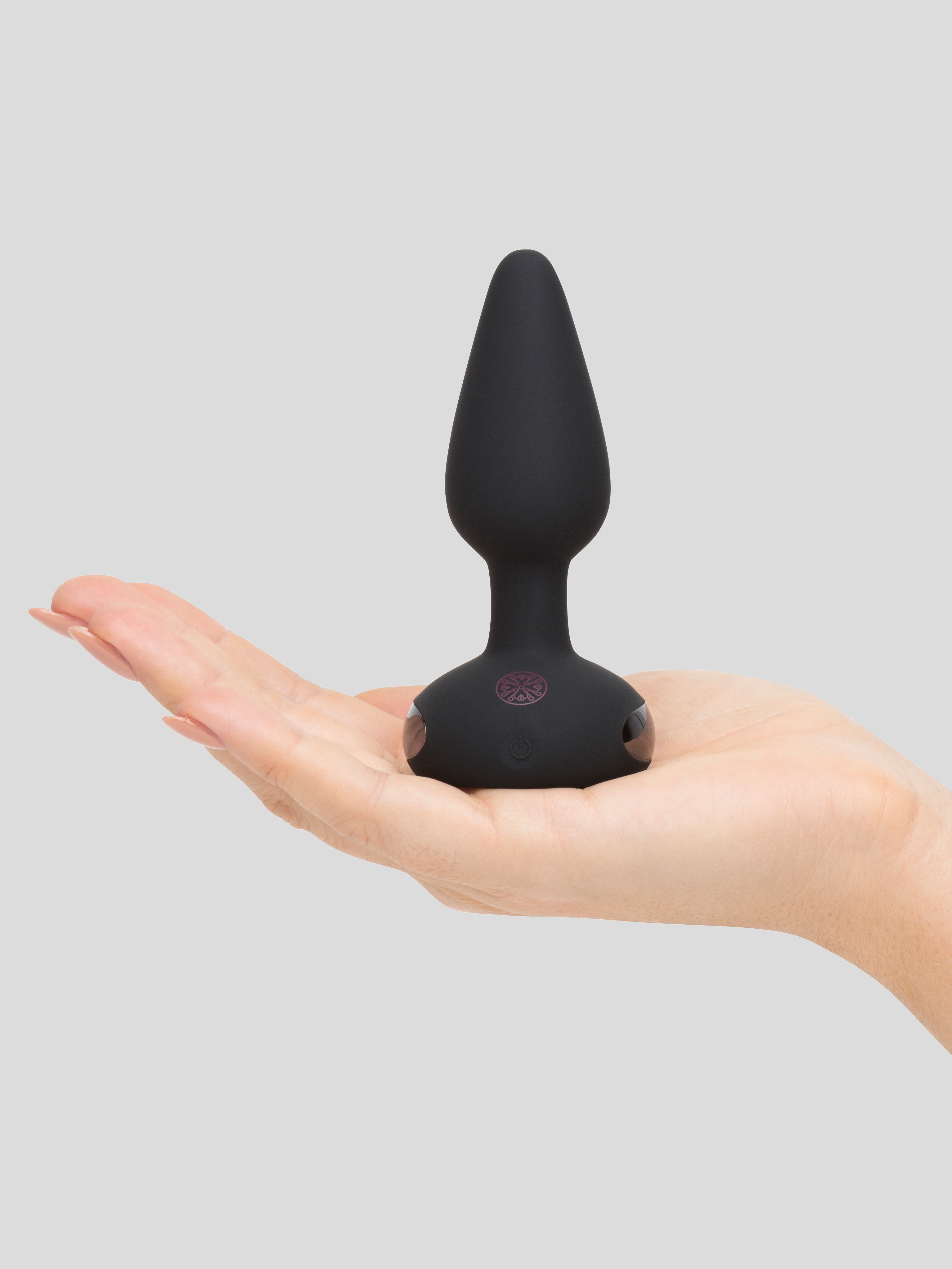 Mantric Rechargeable Vibrating Butt Plug, Black, hi-res