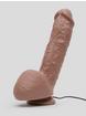 Shane Diesel Vibrating Realistic Suction Cup Dildo with Balls 10 Inch, Flesh Brown, hi-res