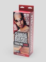 Shane Diesel Vibrating Realistic Suction Cup Dildo with Balls 10 Inch, Flesh Brown, hi-res
