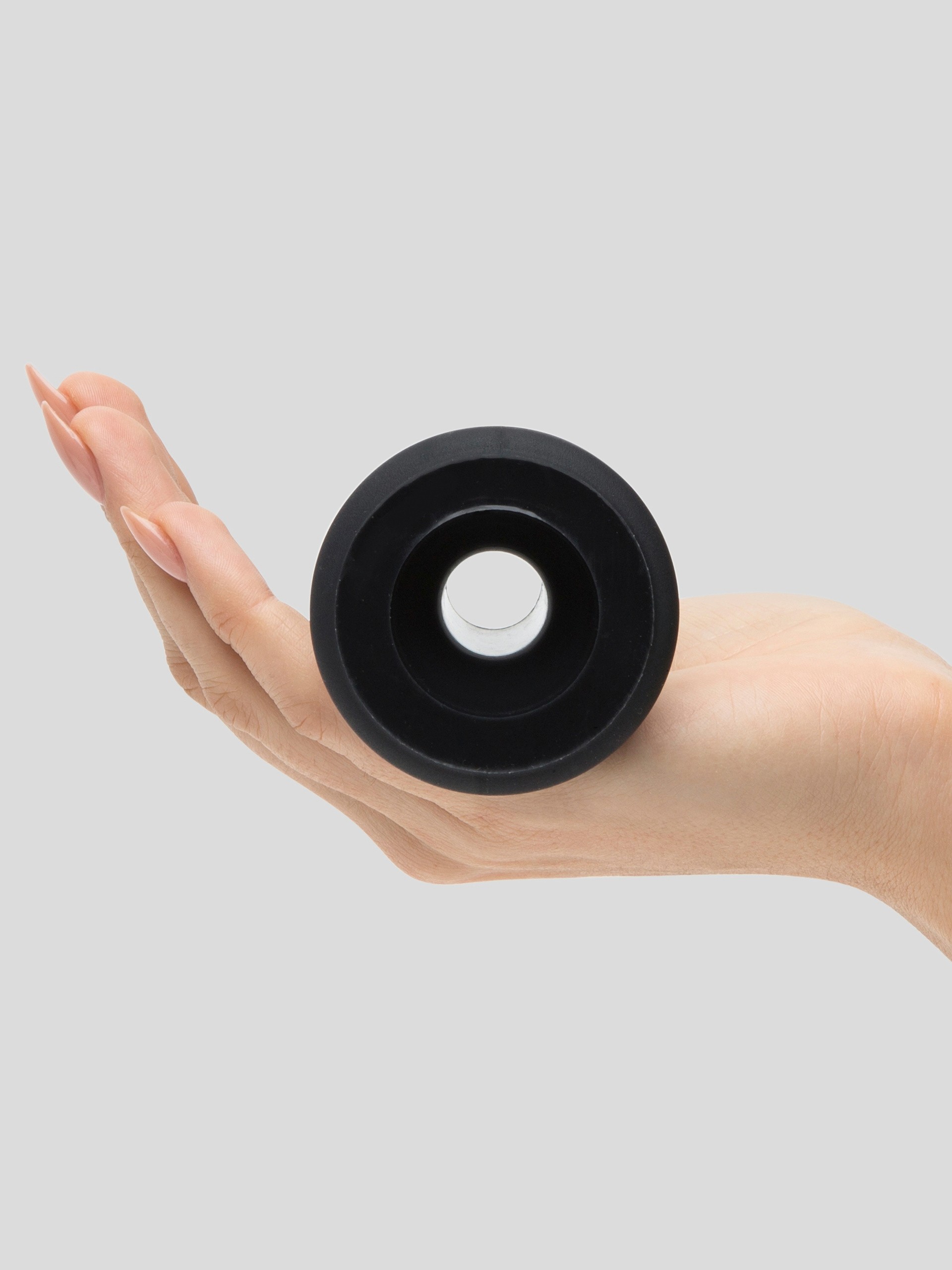 Doc Johnson Explore Tunnel Anal Plug 3.5 Inch, Black, hi-res