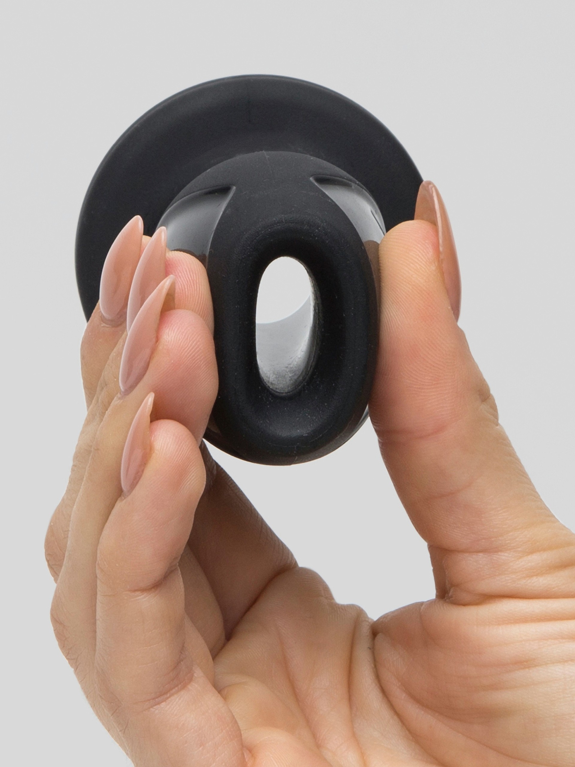 Doc Johnson Explore Tunnel Anal Plug 3.5 Inch, Black, hi-res