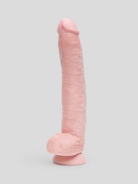 Gode ventouse ultra réaliste testicules 30 cm, King Cock