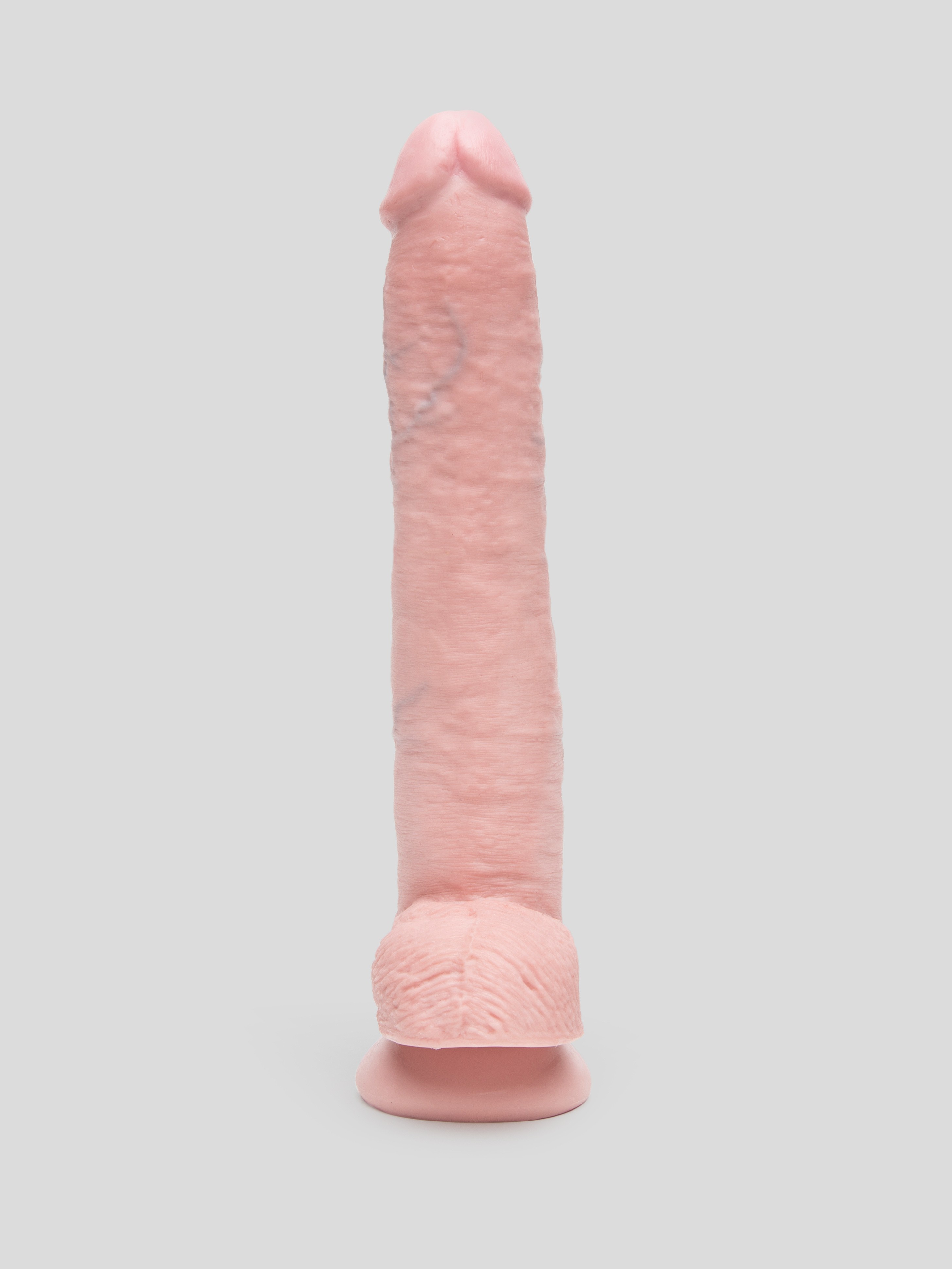 King Cock Ultra Realistic Suction Cup Dildo with Balls 12 Inch, Flesh Pink, hi-res