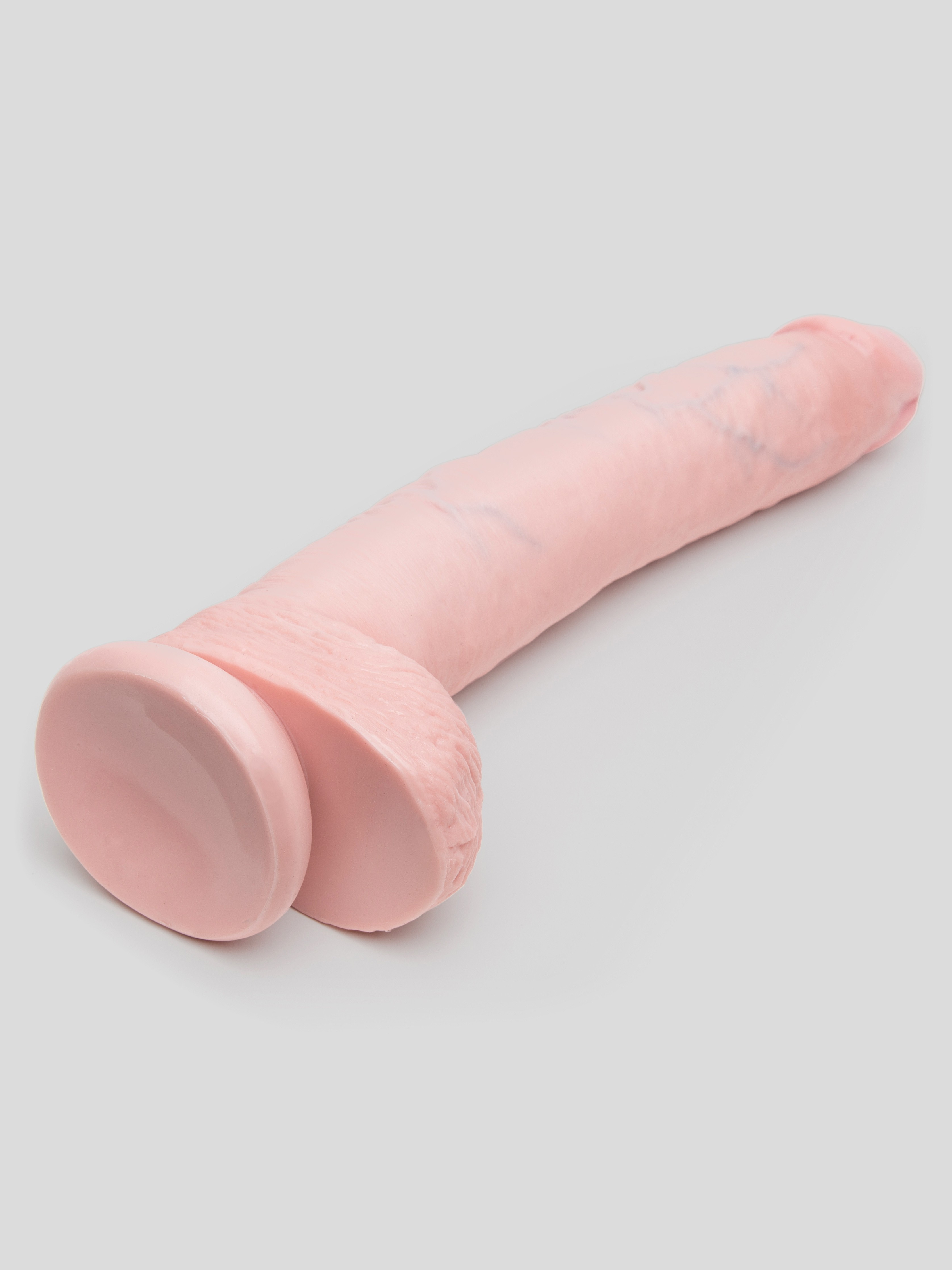 King Cock Ultra Realistic Suction Cup Dildo with Balls 12 Inch, Flesh Pink, hi-res
