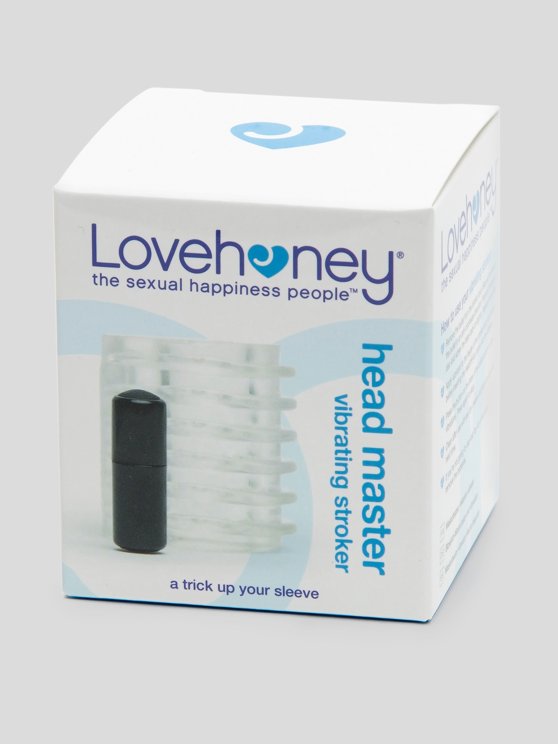 Lovehoney Head Master Vibrating Blow Job Stroker, Clear, hi-res