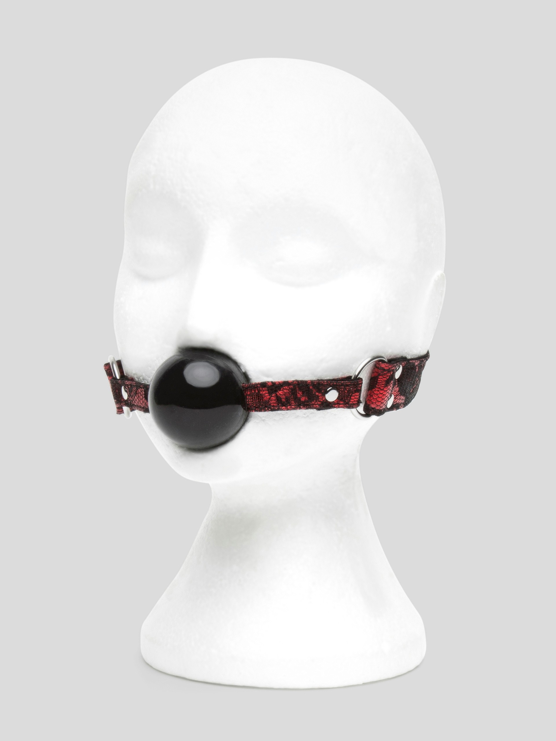 Bondage Boutique Silicone Ball Gag, Red, hi-res