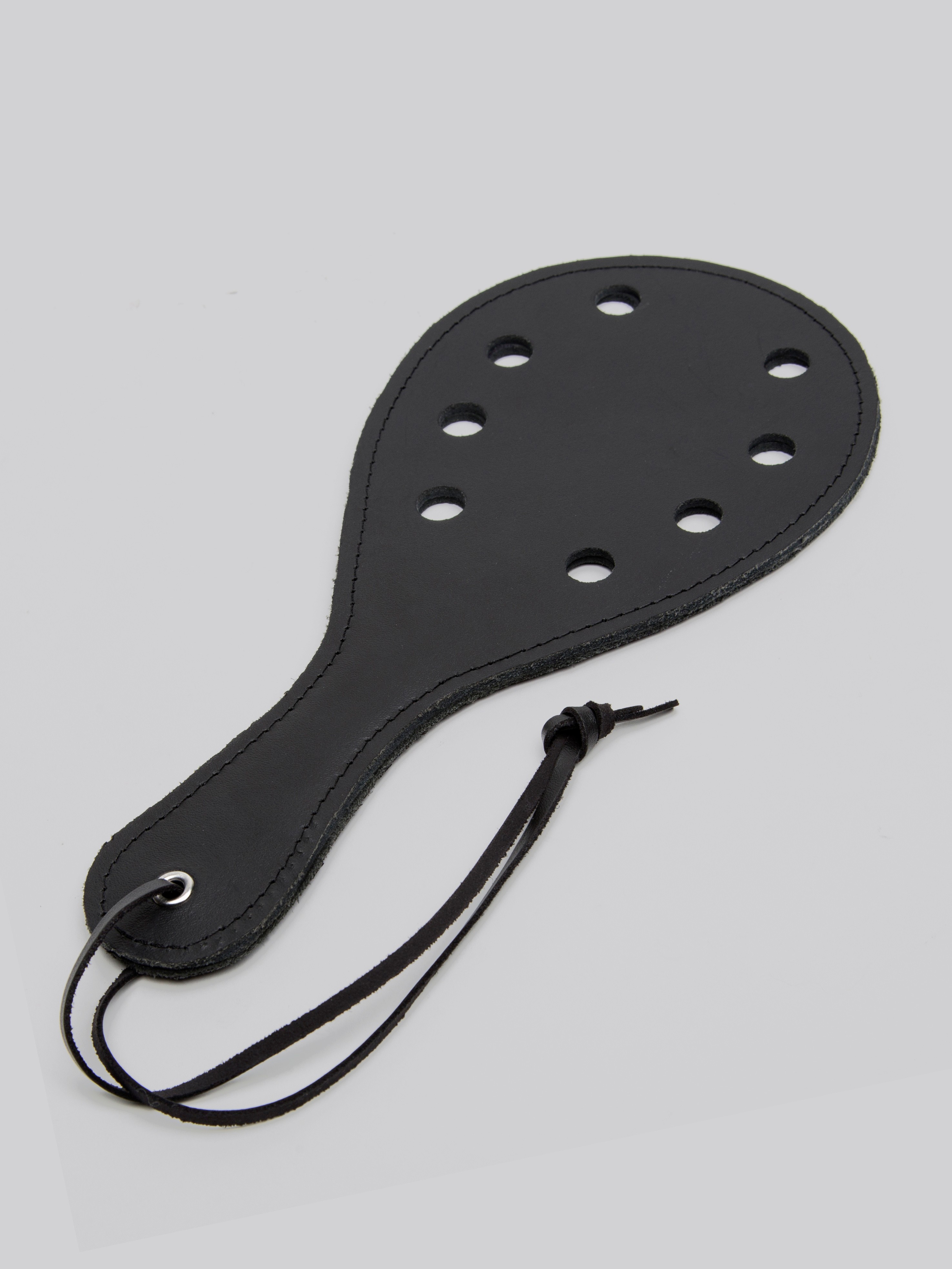 DOMINIX Deluxe Leather Spencer Spanking Paddle, Black, hi-res