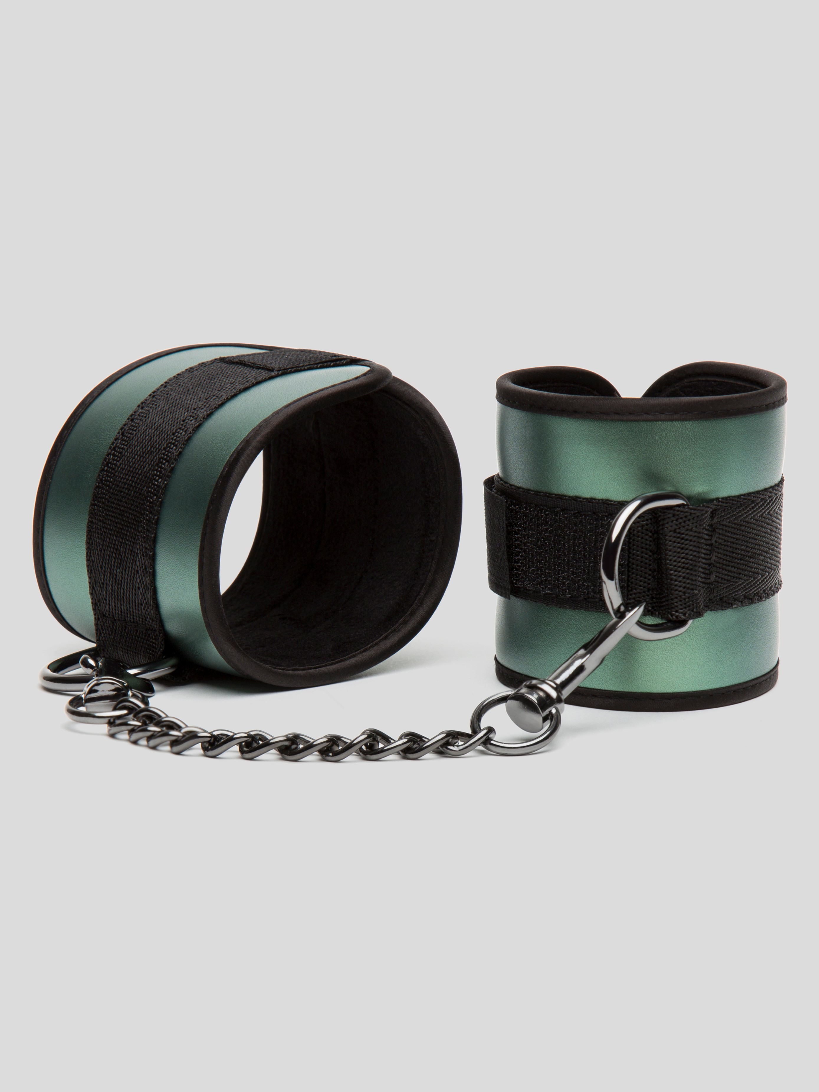 Bondage Boutique Lusty Metallic Beginner's Bondage Kit (2 Piece), Green, hi-res