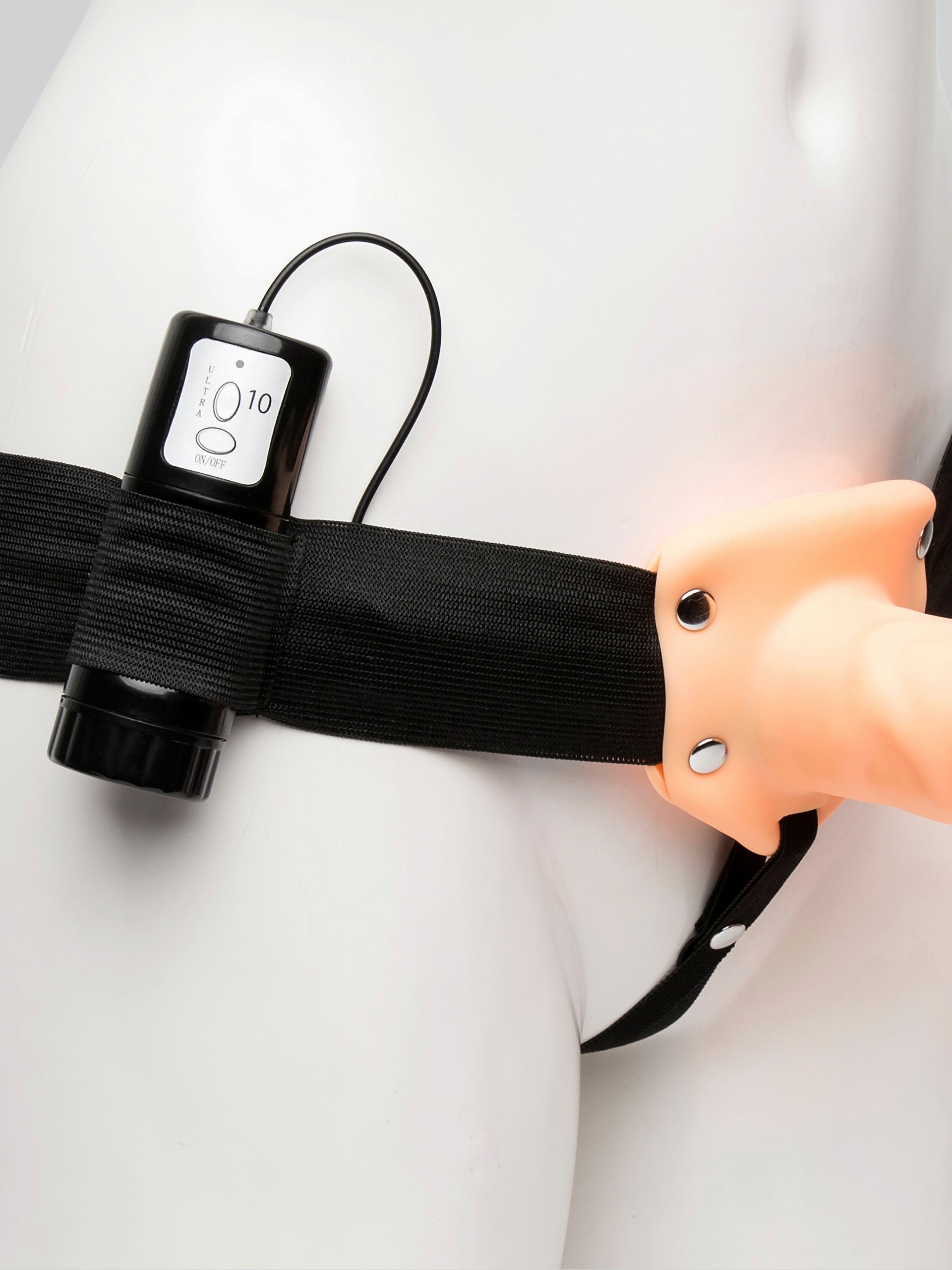 Lovehoney Perfect Partner Vibrating Strap-On 6 Inch, Flesh Pink, hi-res