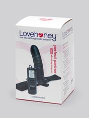 Lovehoney Perfect Partner 10 Function Vibrating Strap-On 6 Inch, Black, hi-res