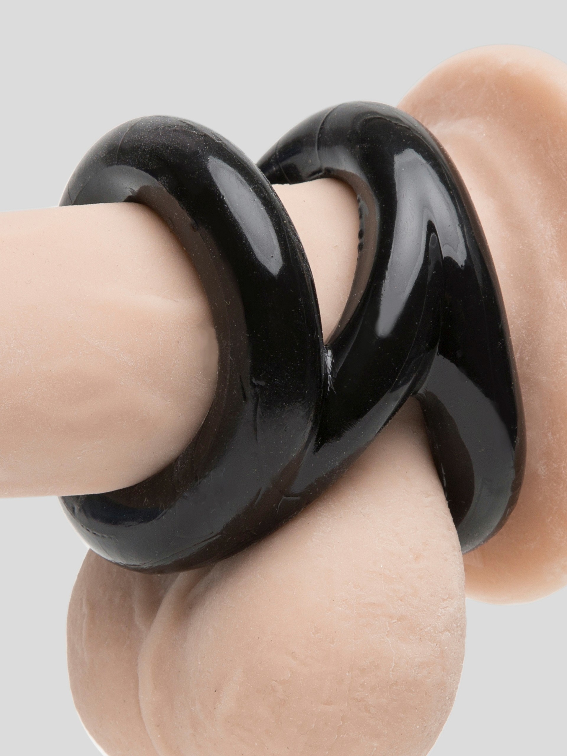 Oxballs Z-Balls 3-in-1 Cock Ring and Ball Stretcher, Black, hi-res