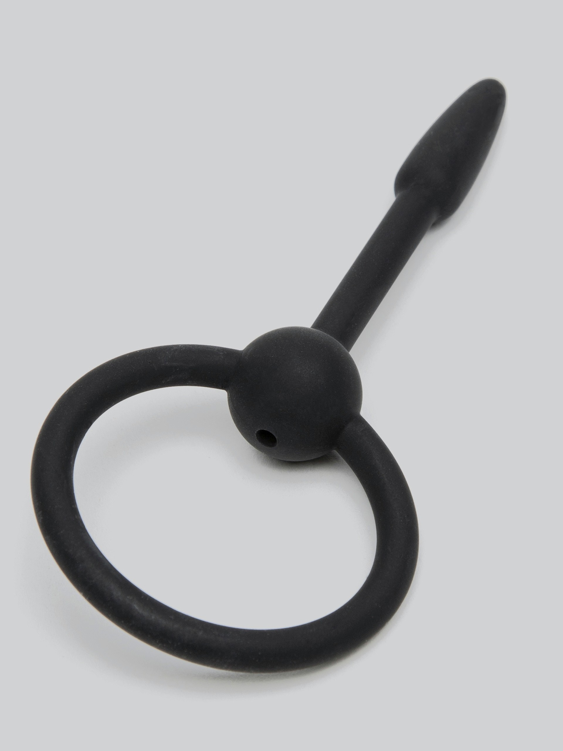 SINNER 8.5mm Silicone Cum-Thru Penis Plug, Black, hi-res