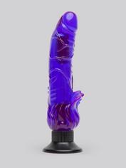 Lovehoney Triple Tickler Suction Cup Dildo Vibrator 5.5 Inch, Purple, hi-res