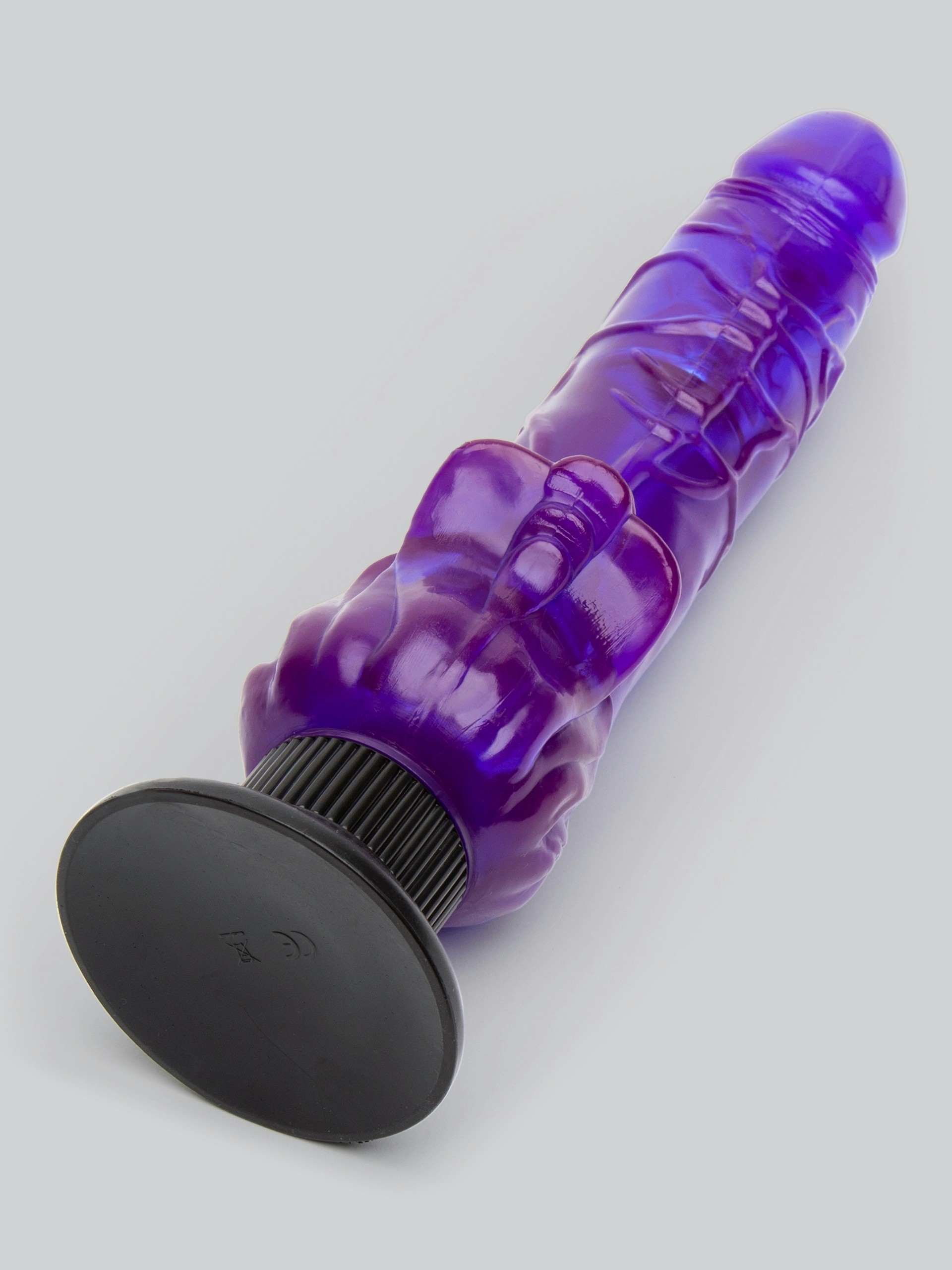 Lovehoney Triple Tickler Suction Cup Dildo Vibrator 5.5 Inch, Purple, hi-res