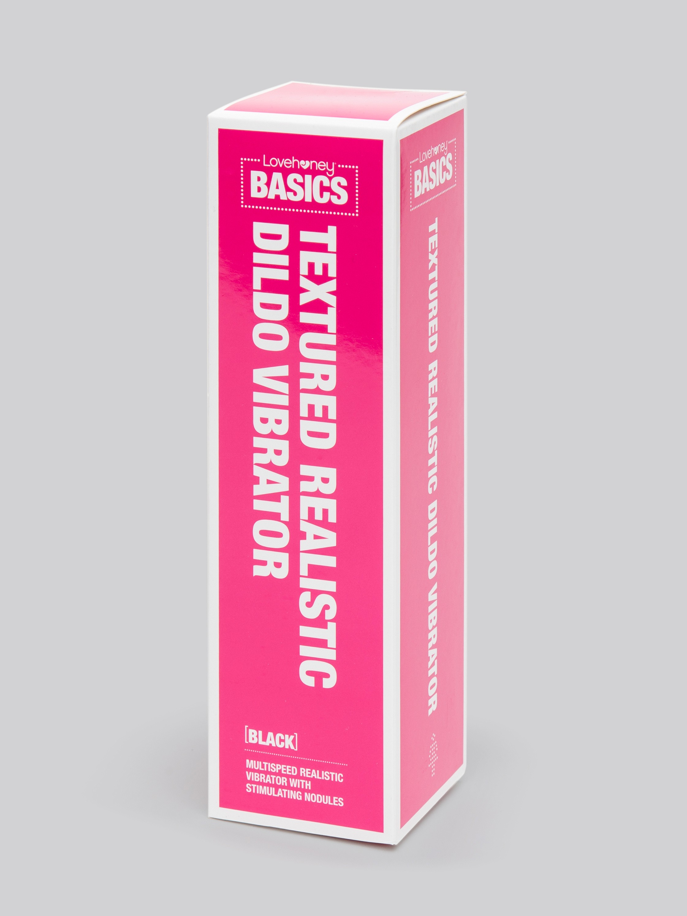 BASICS Realistic Black Dildo Vibrator 6 Inch, Black, hi-res