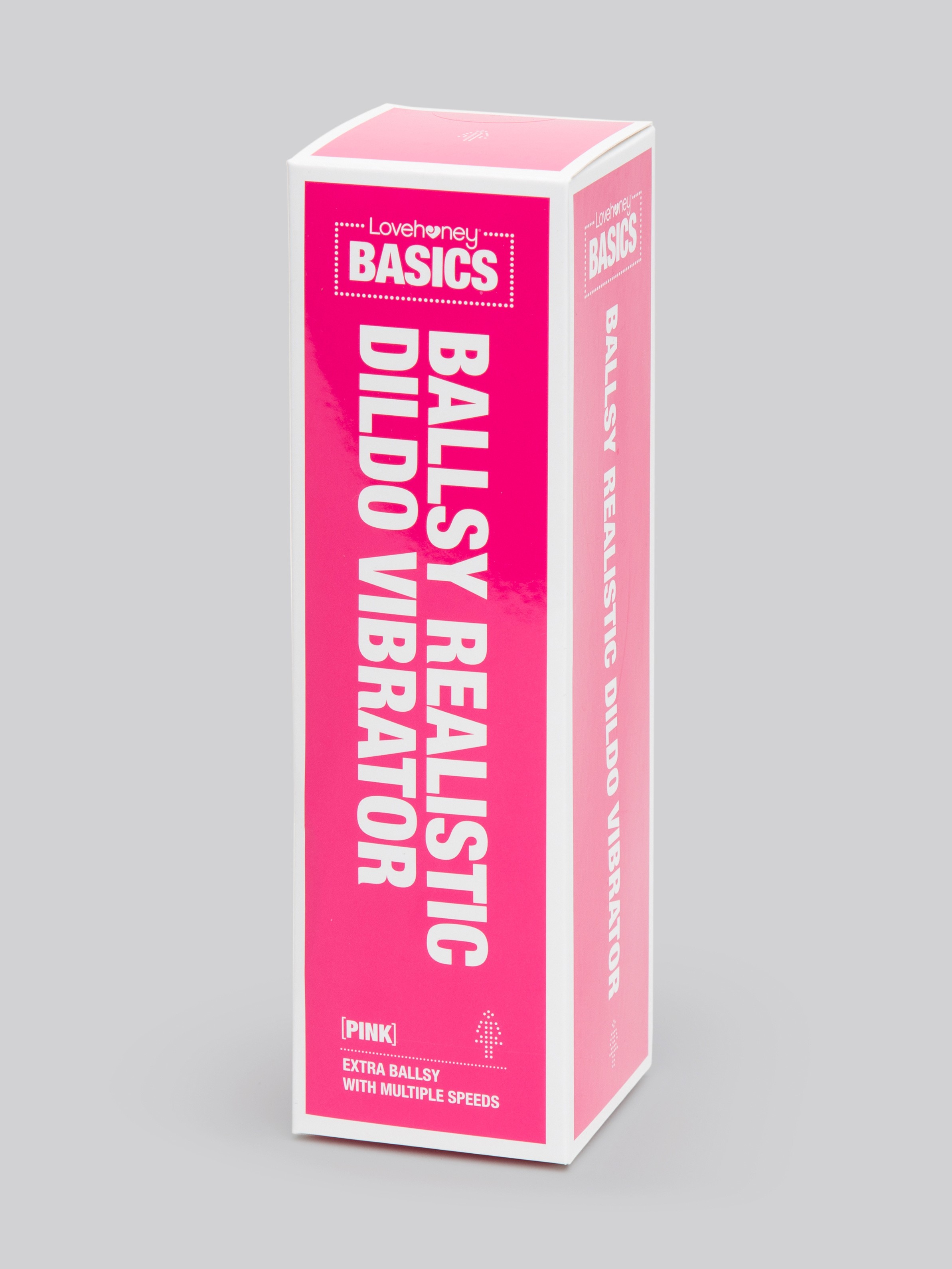 BASICS Ballsy Realistic Dildo Vibrator 5 Inch, Pink, hi-res