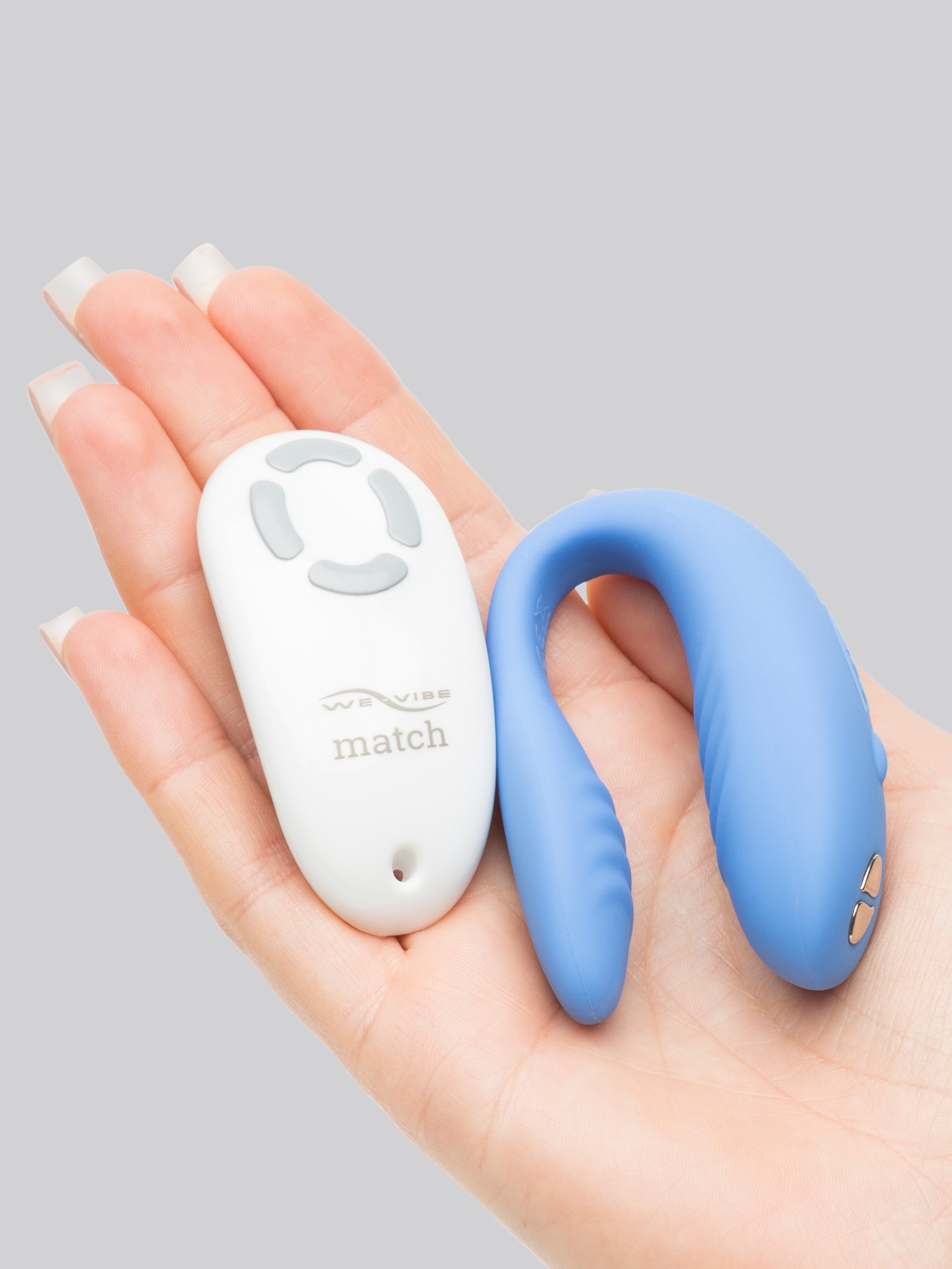 We-Vibe Match Remote Control Wearable Couple's Vibrator , Blue, hi-res