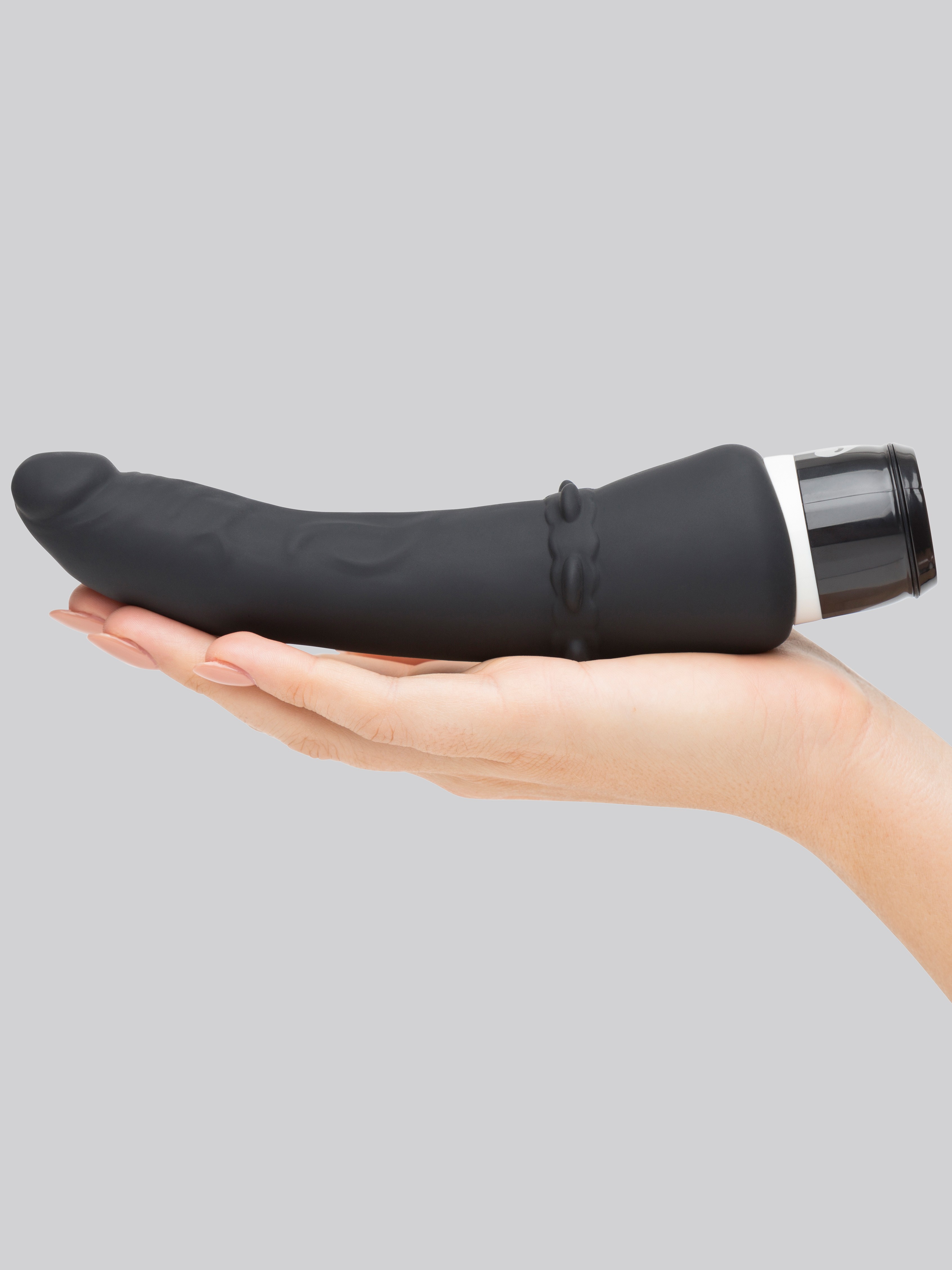 Lovehoney Silicone 7 Function Realistic Anal Dildo Vibrator 5 Inch, Black, hi-res