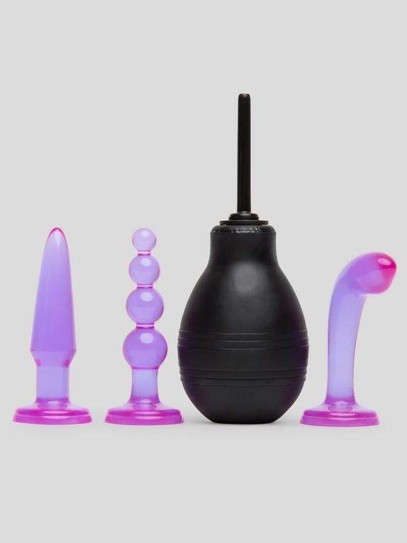 BASICS Anal Play Butt Plug Kit (4 Piece), Purple, hi-res