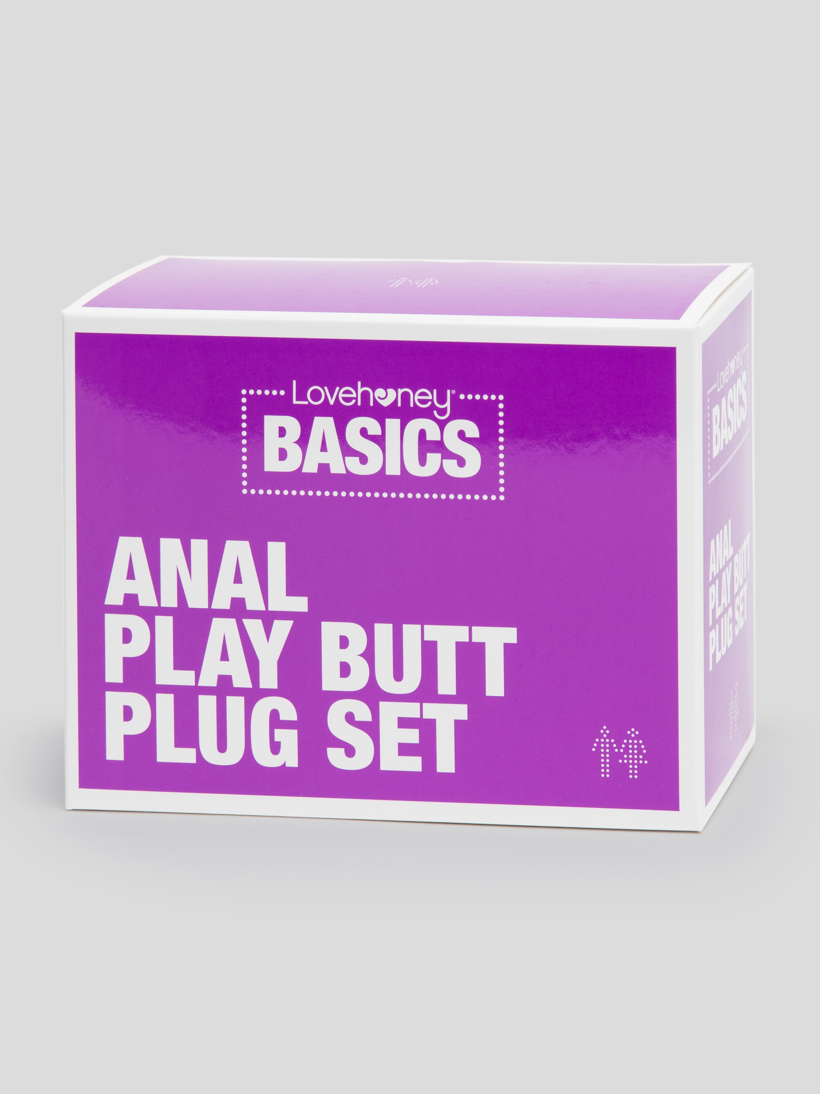 BASICS Anal Play Butt Plug Kit (4 Piece), Purple, hi-res