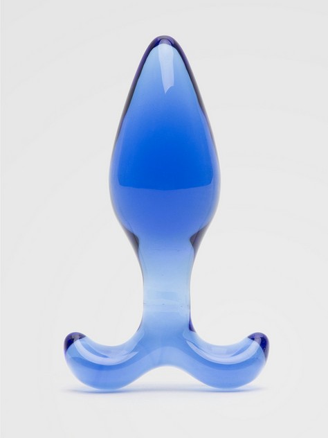 Chrystalino Expert Glass Butt Plug 4 Inch, Blue, hi-res