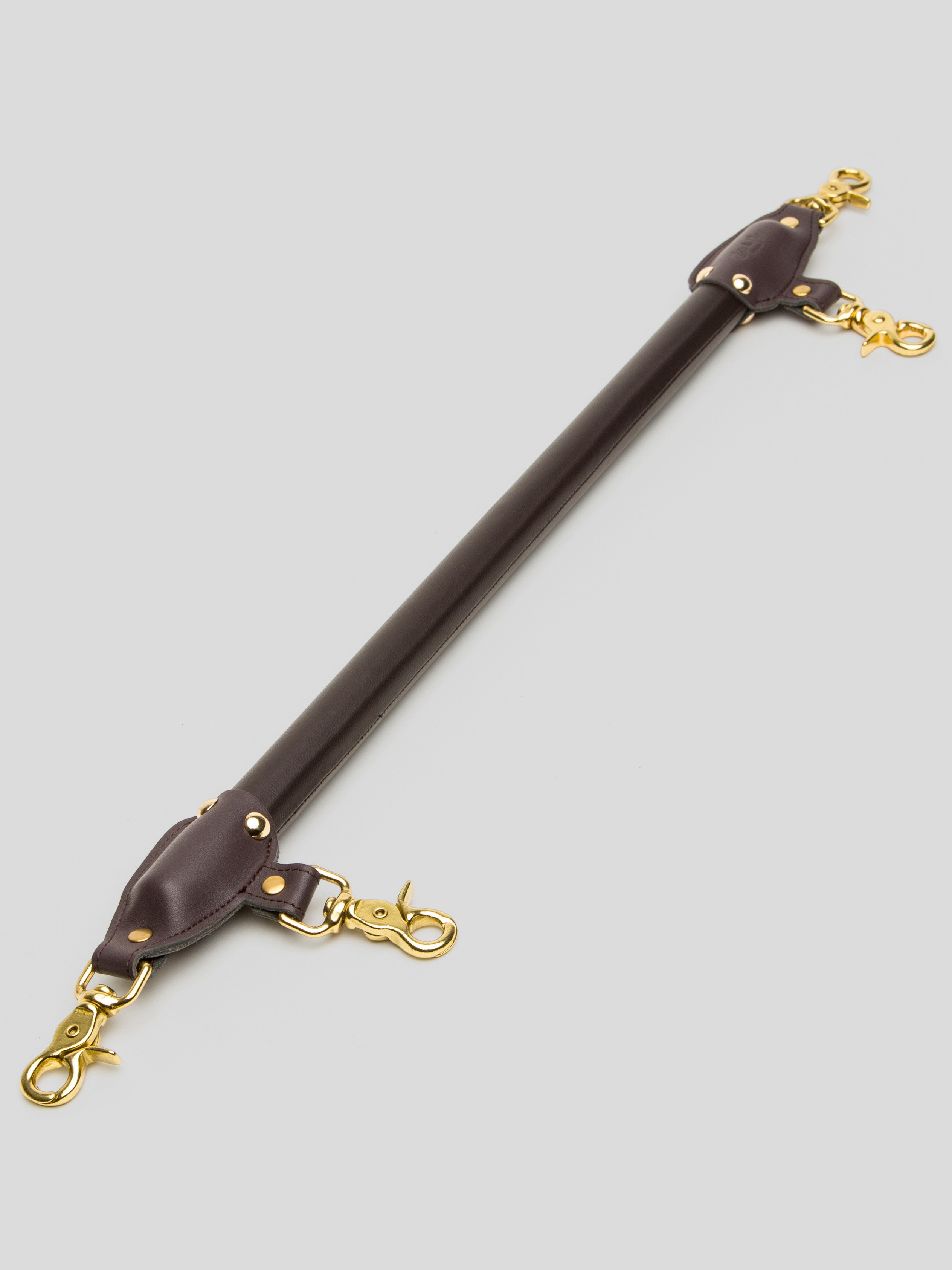 Coco de Mer Brown Leather Spreader Bar, Brown, hi-res